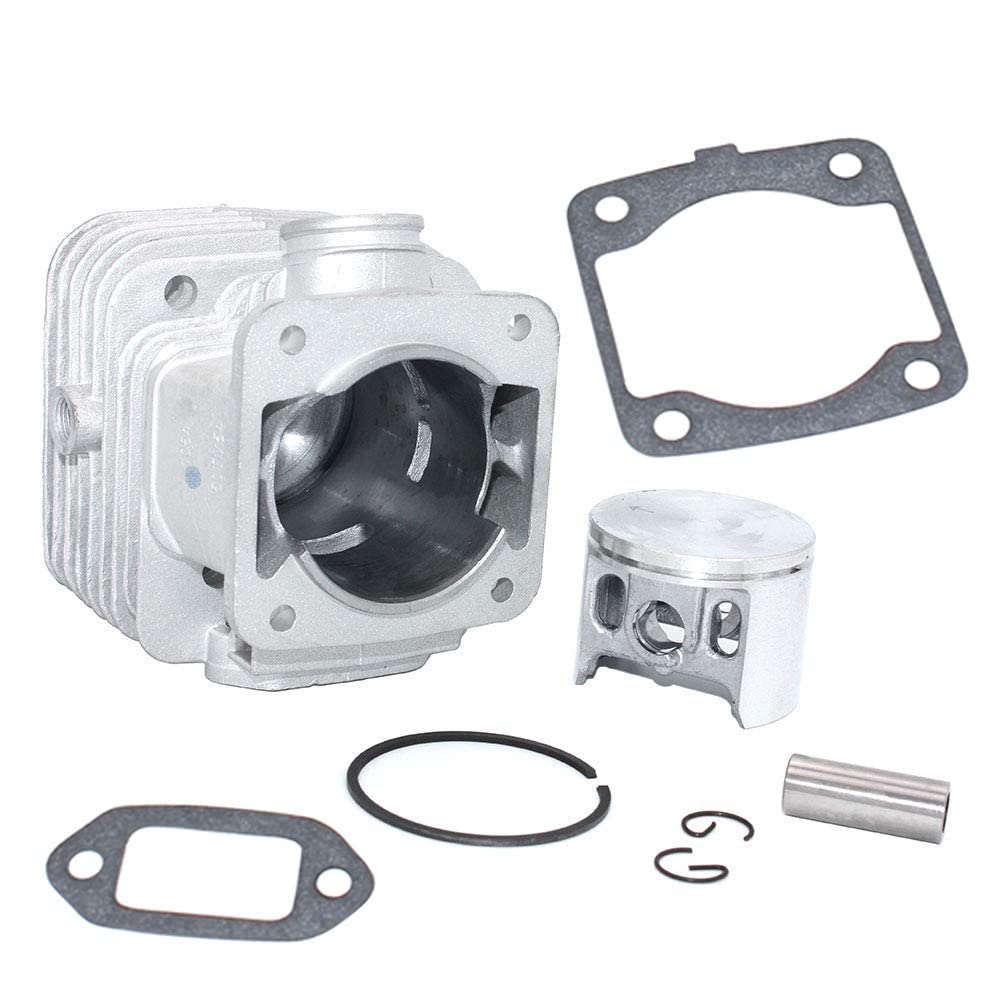 SeekPro 50mm Cylinder Piston Kit for Dolmar Power Cutter Saw PC7312 PC7314 PC7330 PC7335 PC7335C PC7430 PC7435 - Replacement Part 394130013 394130014 394130015 394130053 394130140 394137016 - Perfect for Chainsaw Repair & Maintenance