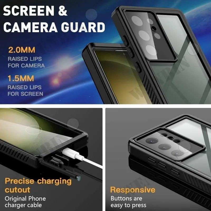 Samsung Galaxy S24 Waterproof Case IP68 Rated - Shockproof & Dustproof Protection for Swimming, Outdoor Adventures & Daily Use