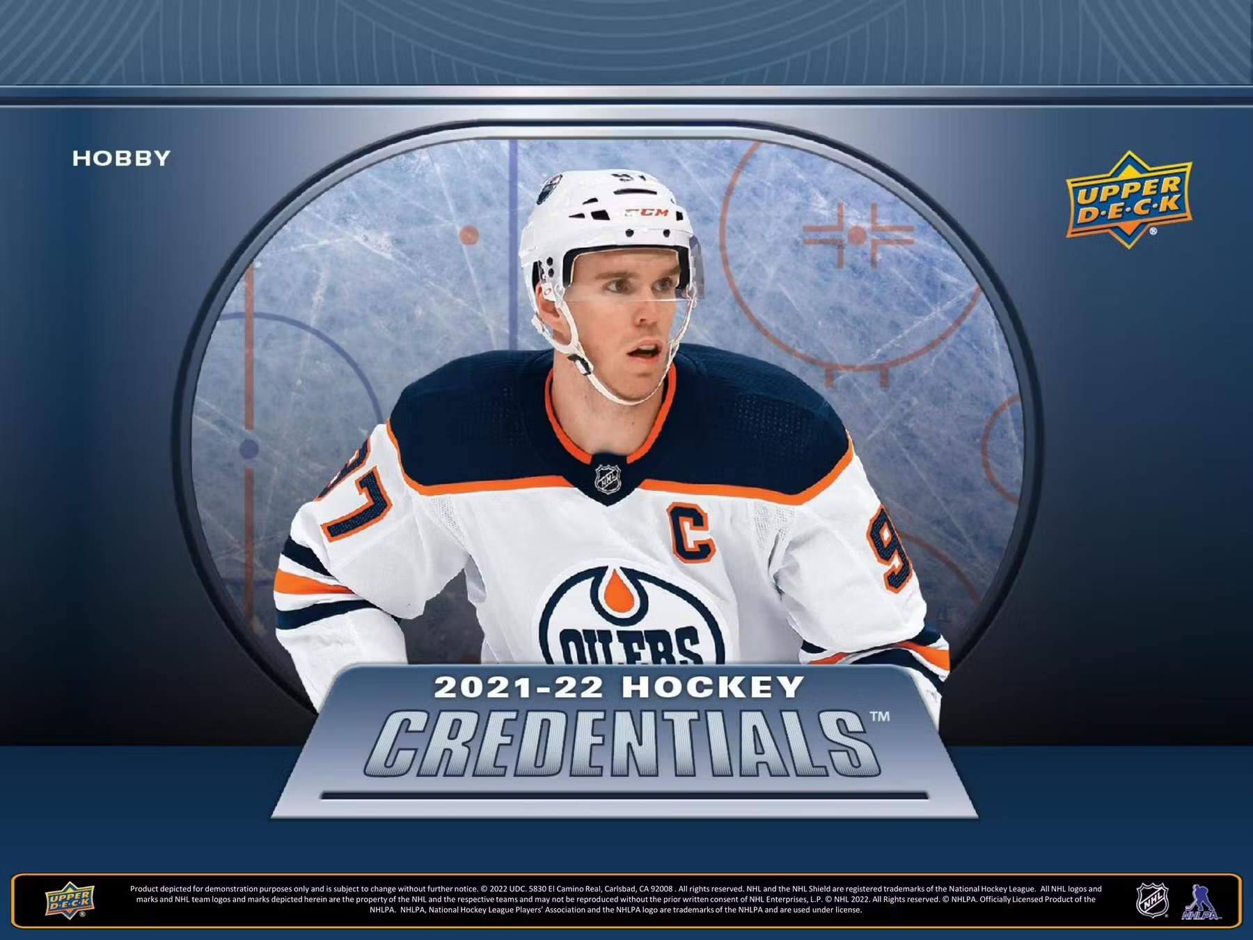 2021-22 Upper Deck Credentials Hockey Hobby Box - 20 Box Case - Collectible Trading Cards for NHL Fans & Sports Memorabilia Collectors - Perfect for Gifts, Investments, and Game Room Displays
