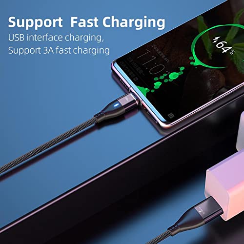BoxWave 100W MagnetoSnap PD AllCharge Cable - USB Type-C & Micro USB Magnetic Charging Cable Compatible with BLU J6S (Jet Black) - Fast Charging for Phones, Tablets & Laptops at Home, Office or Travel