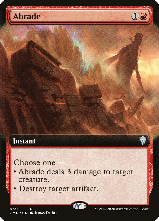 Abrade (Extended Art) - Commander Legends MTG Card - Perfect for Commander Decks & Magic: The Gathering Gameplay