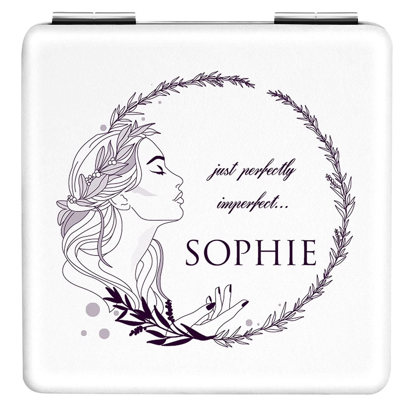Personalized Snow White Compact Mirror for Women - Travel Size for Purse & Birthday Gifts