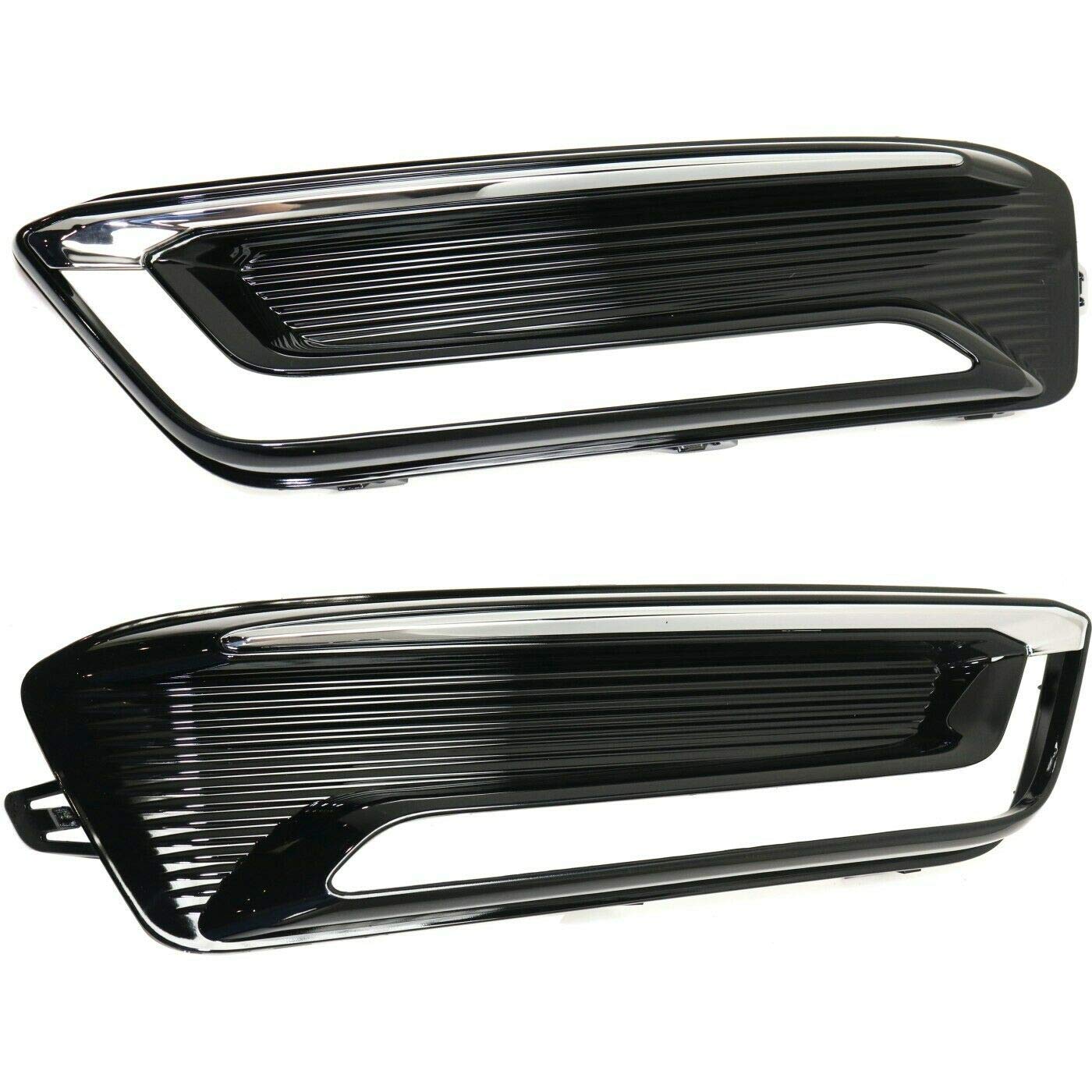 HuaZo Automotive Fog Lights & Covers - Compatible with 2014-2018 Chevy Impala Sedan (Set of 2, Left & Right) - Replacement Parts #23455346, GM1039166, 23455347, GM1038166 - Perfect for Trucks, Pickups & SUVs - Enhance Night Driving Safety in Foggy Conditions