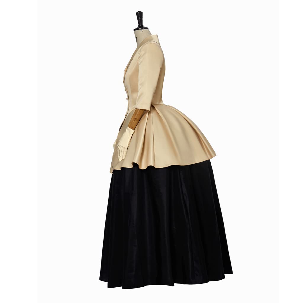 LoliMiss Claire Fraser Dress - Elegant Ball Gown Outlander Cosplay Costume for Halloween, Renaissance Fair & Themed Parties | Historical Reenactment & TV Show Inspired Outfit