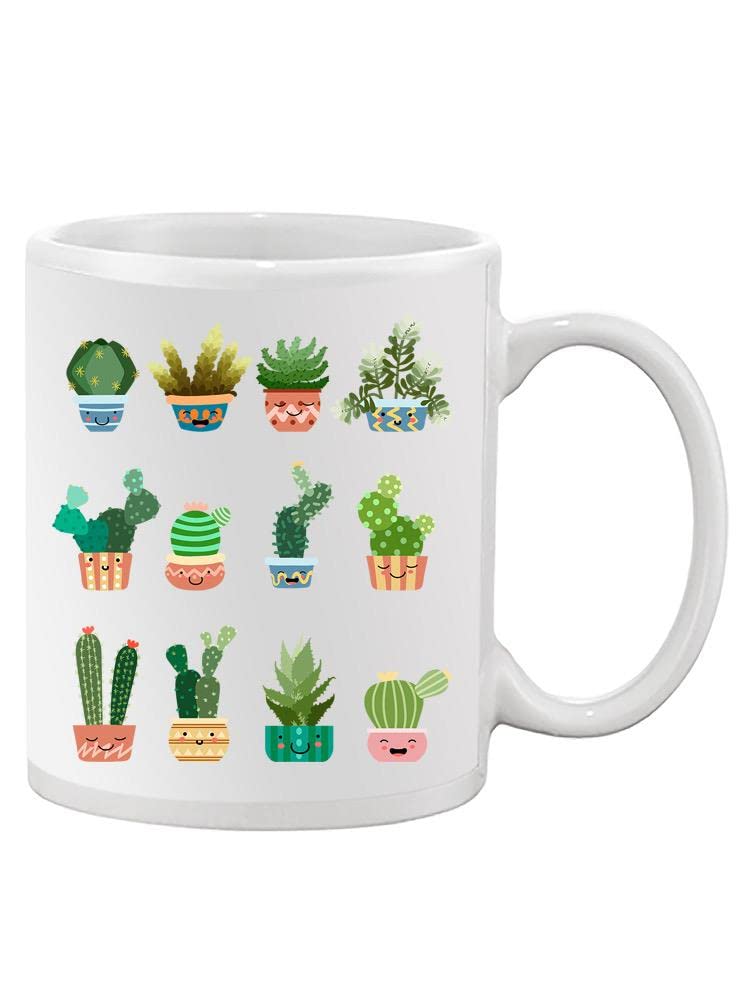 Cute Cactus in Vase Mug - Unique Succulent Plant Coffee Cup for Home, Office & Gifts - Perfect for Plant Lovers & Coffee Enthusiasts