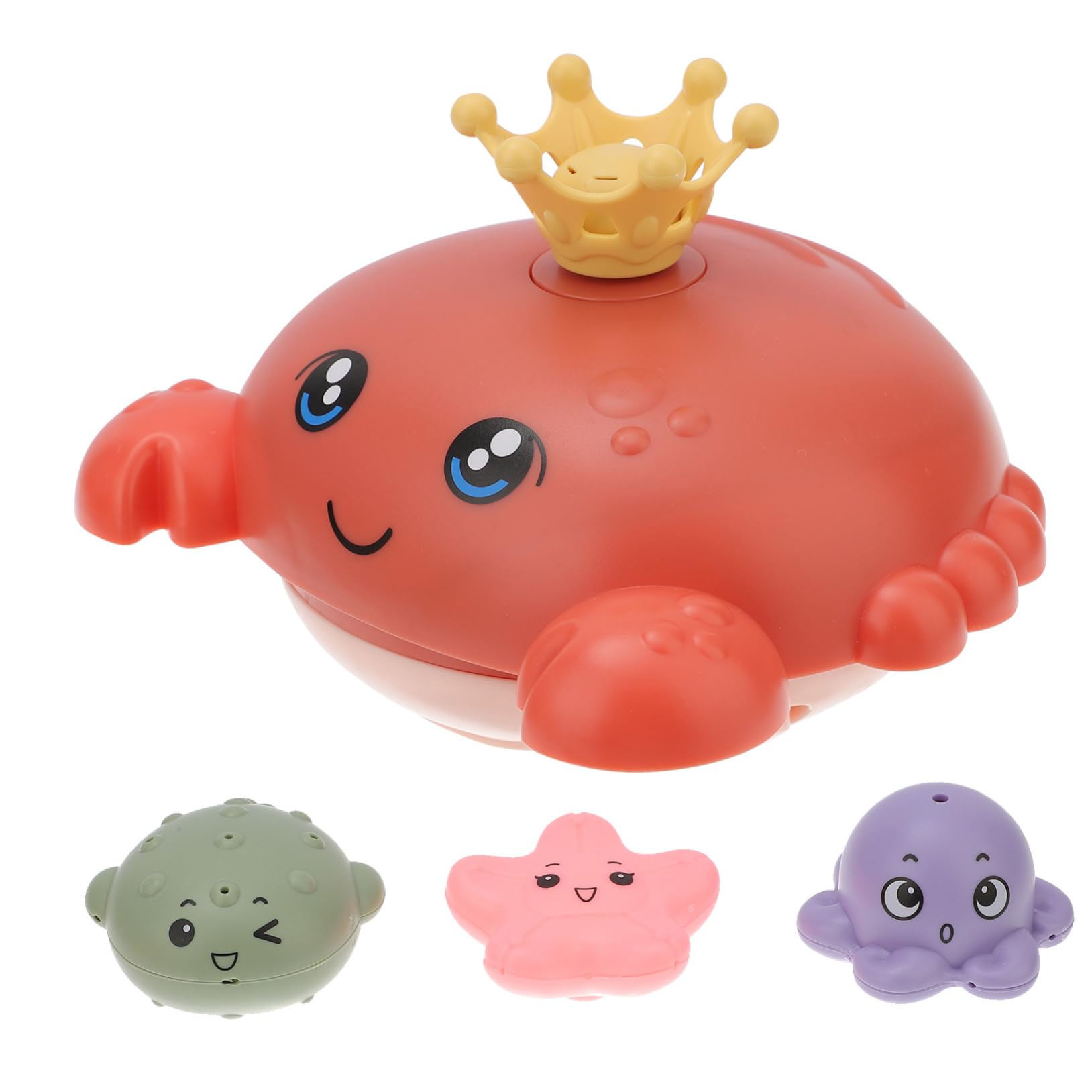 FAVOMOTO 1 Set Orange ABS Induction Water Spray Ball - Bath Toys for Kids, Shower Plaything, Water Spray Toy for Outdoor & Indoor Play - Perfect for Pool, Beach, Bathtime Fun