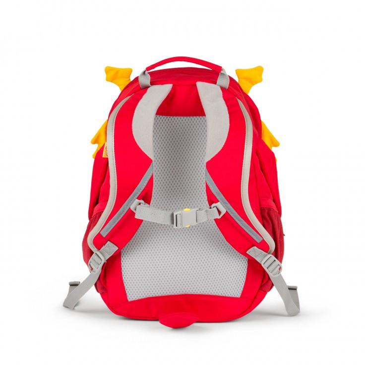 Affenzahn Large Daria Red Dragon Backpack - Durable Kids School Bag for Boys & Girls - Perfect for School, Travel, and Outdoor Adventures