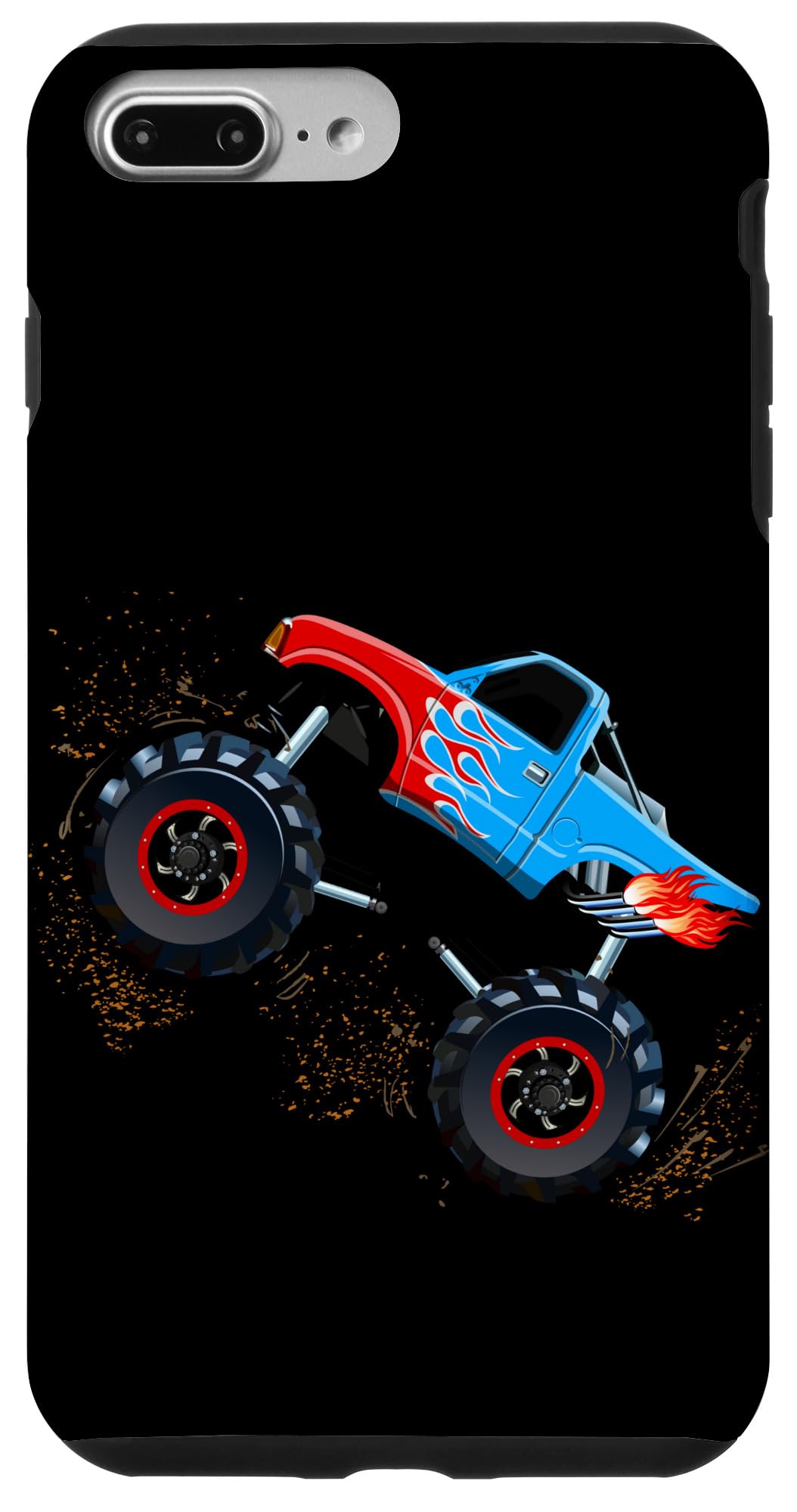 iPhone 7 Plus/8 Plus Monster Truck Black Shockproof Phone Case - Durable Protection for Outdoor Adventures & Daily Use