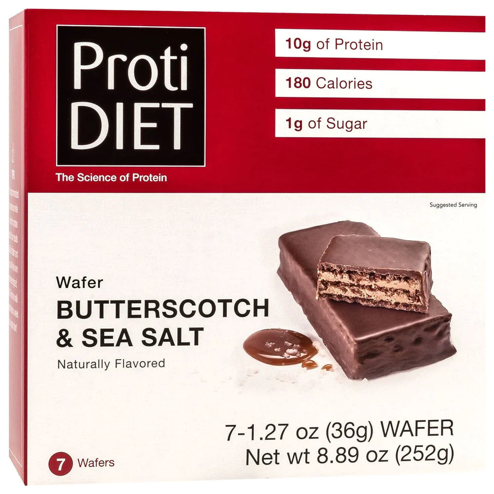 PROTIDIET Wafer Bar - High Protein Low Carb Snack for Weight Loss & Keto Diet | On-the-Go Healthy Nutrition for Workouts, Travel & Busy Lifestyles
