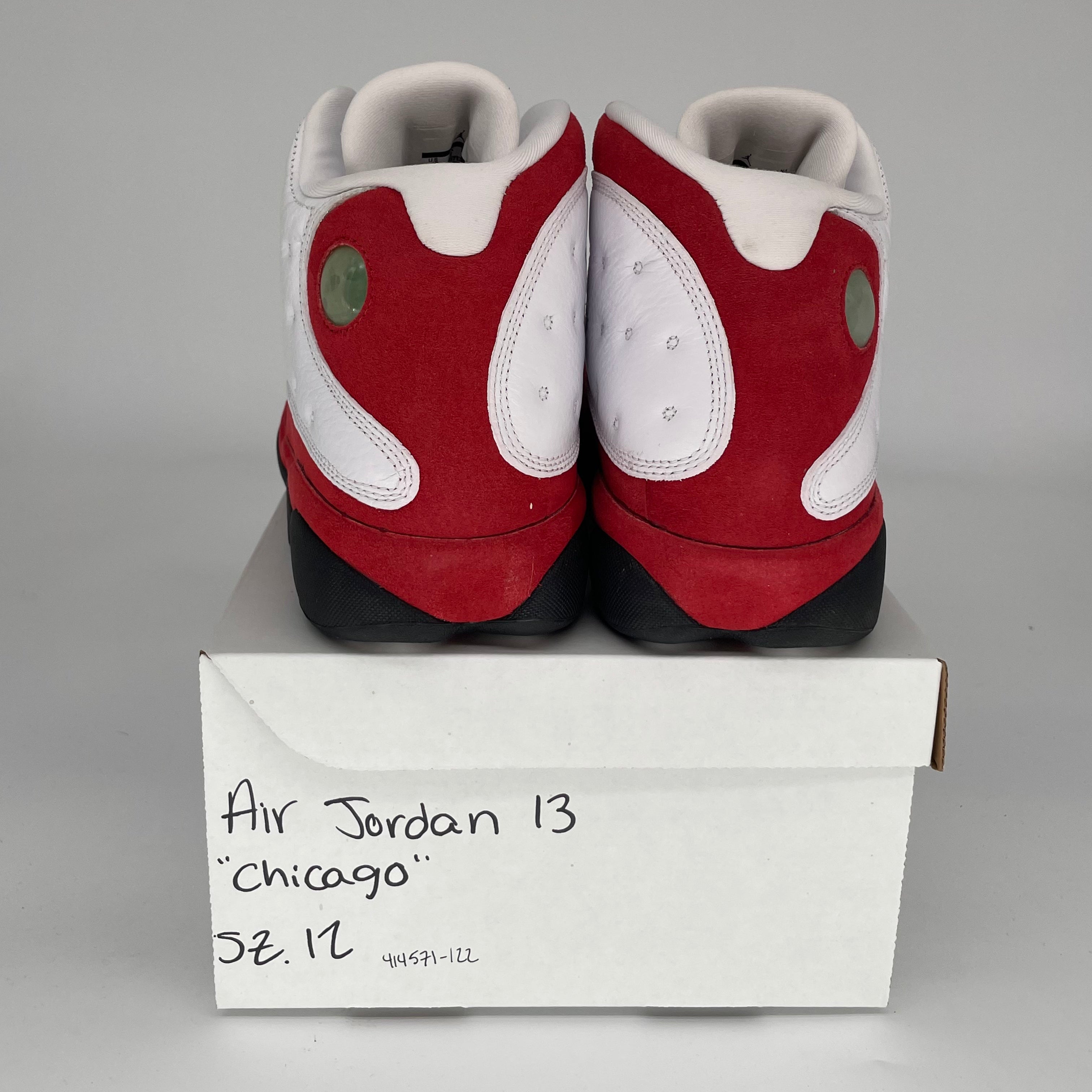 Original Air Jordan 13 Retro 'Chicago' Men's Basketball Shoes - Size 12 (414571-122) - Perfect for NBA Games, Streetwear & Sneaker Collectors