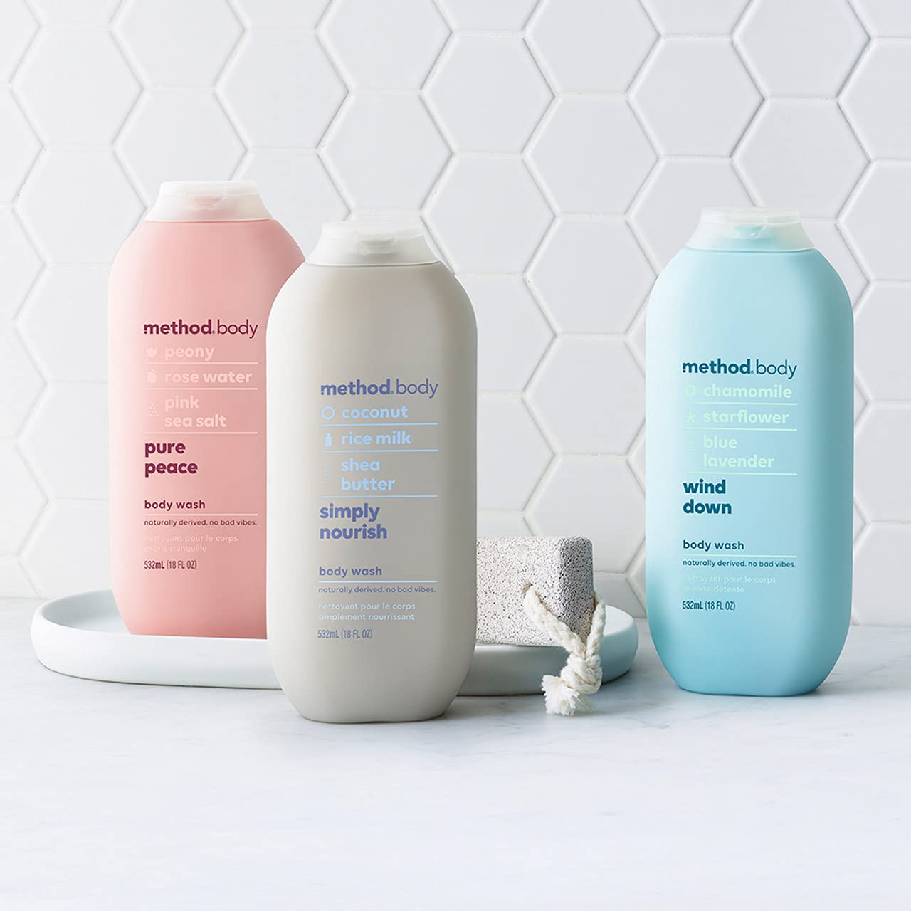 Method Body Wash - Wind Down Scent, 18 oz (6 Pack) | Relaxing Aromatherapy Shower Gel for Stress Relief & Better Sleep | Eco-Friendly & Cruelty-Free