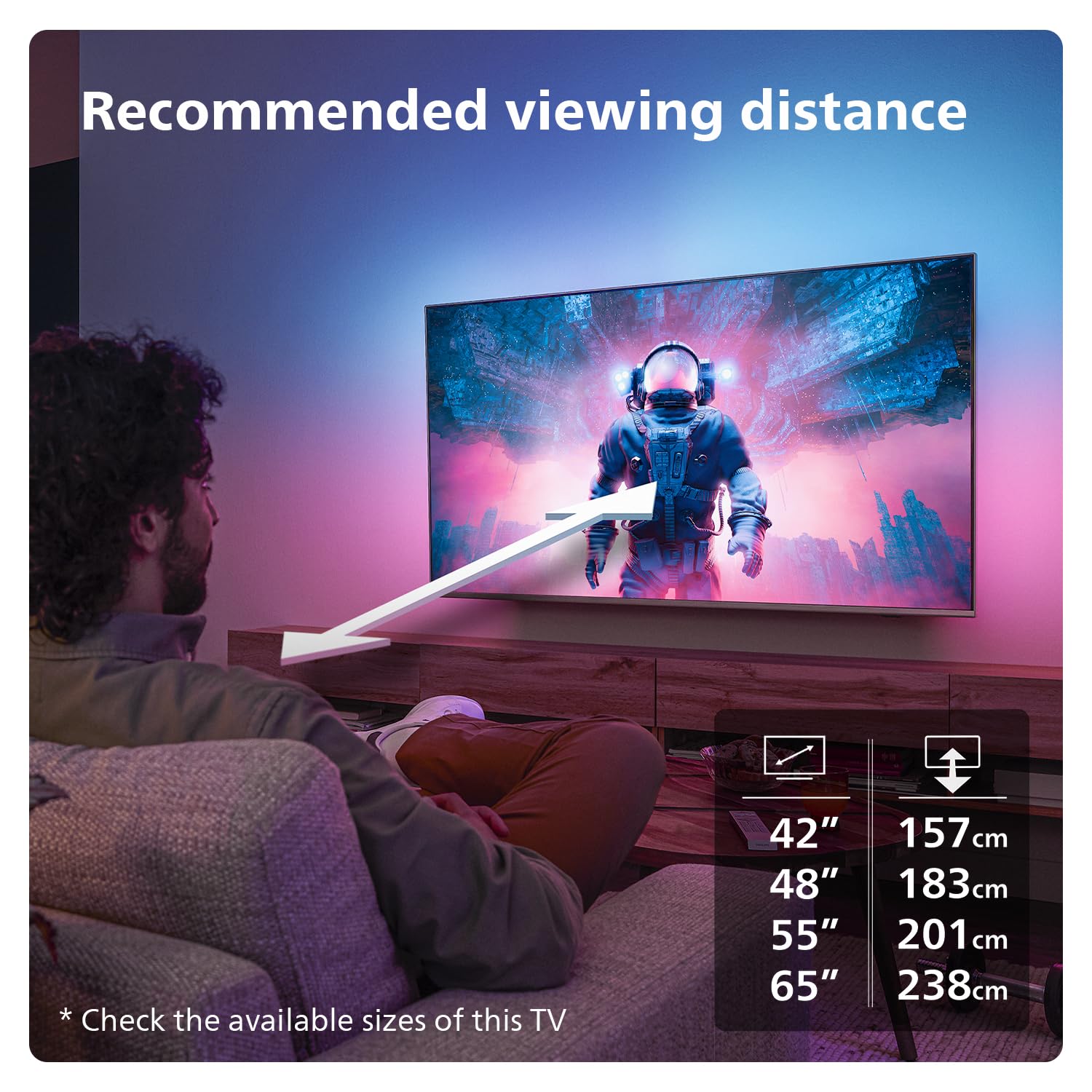 Philips Ambilight 48OLED809 48-inch 4K OLED Smart TV with P5 AI Perfect Picture Engine | Ultra HD Google TV, Dolby Vision & Atmos | Alexa & Google Assistant Compatible | Perfect for Home Theater & Gaming Setup