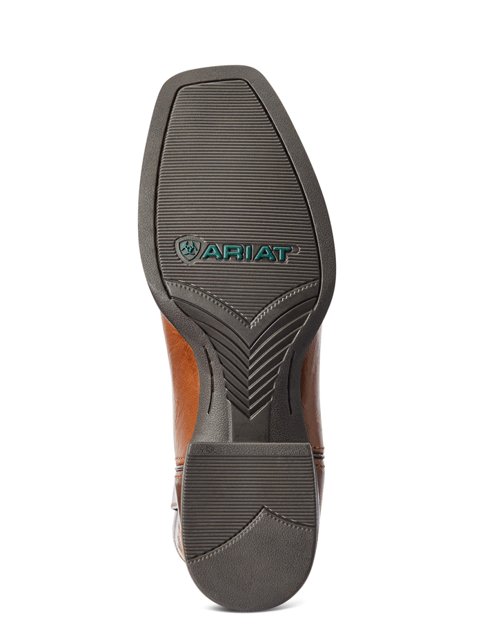Ariat Men's Sport Boss Western Boot - Rich Cognac Brown Leather Cowboy Boots for Riding, Work & Casual Wear