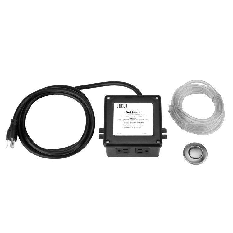 Oil Rubbed Bronze Air Switch for Continuous Feed Garbage Disposal - 2.5 Inch with Power Cord | Easy Kitchen Sink Waste Disposal Control | Perfect for Modern Home & Restaurant Use
