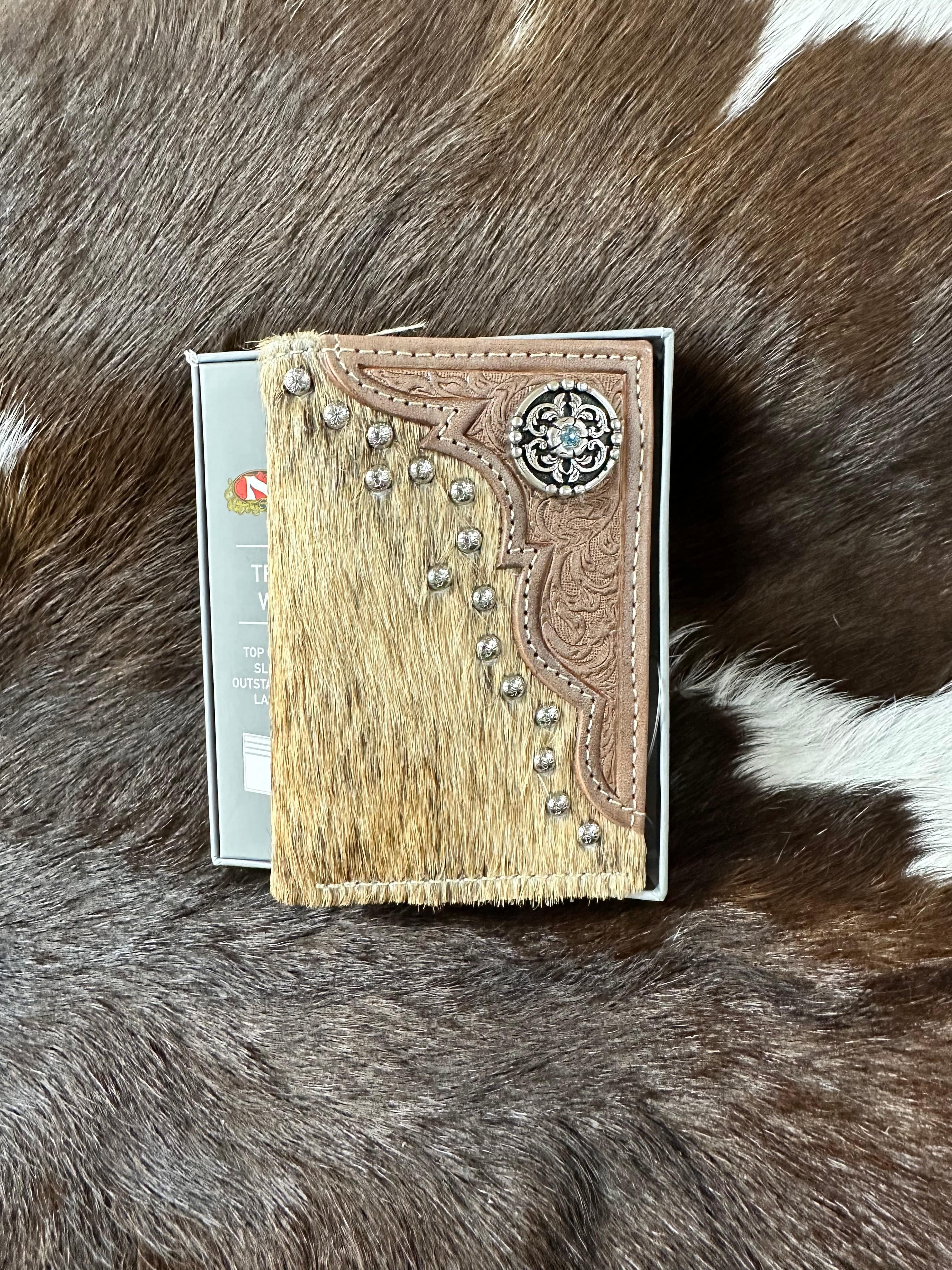 Premium Nocona Genuine Cowhide Leather Wallet for Men - Slim Bifold RFID Blocking - Perfect for Everyday Use, Travel & Business