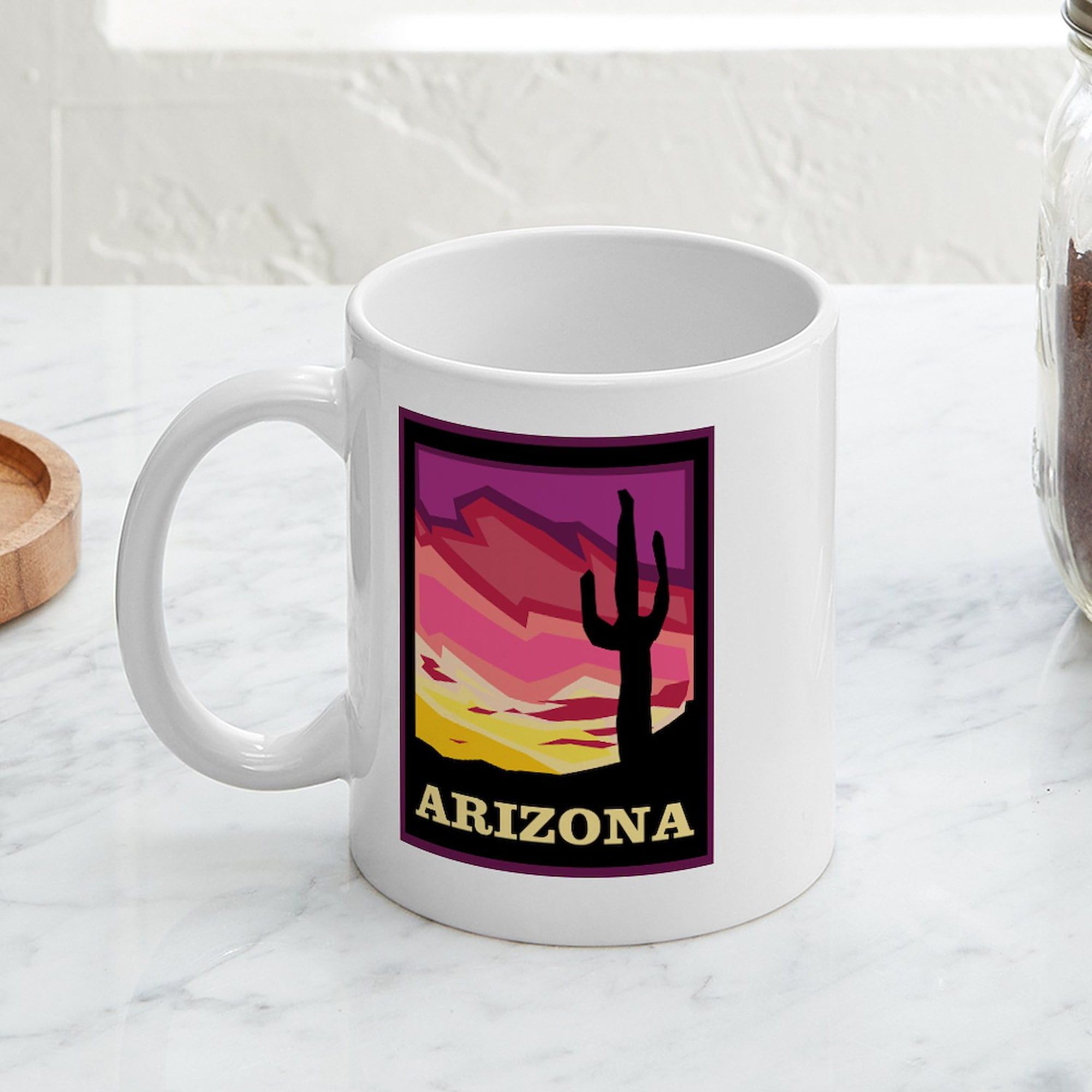 Arizona Ceramic Coffee Mug 11 oz (325 ml) - Durable & Stylish for Home, Office, or Travel - Perfect Gift for Coffee Lovers