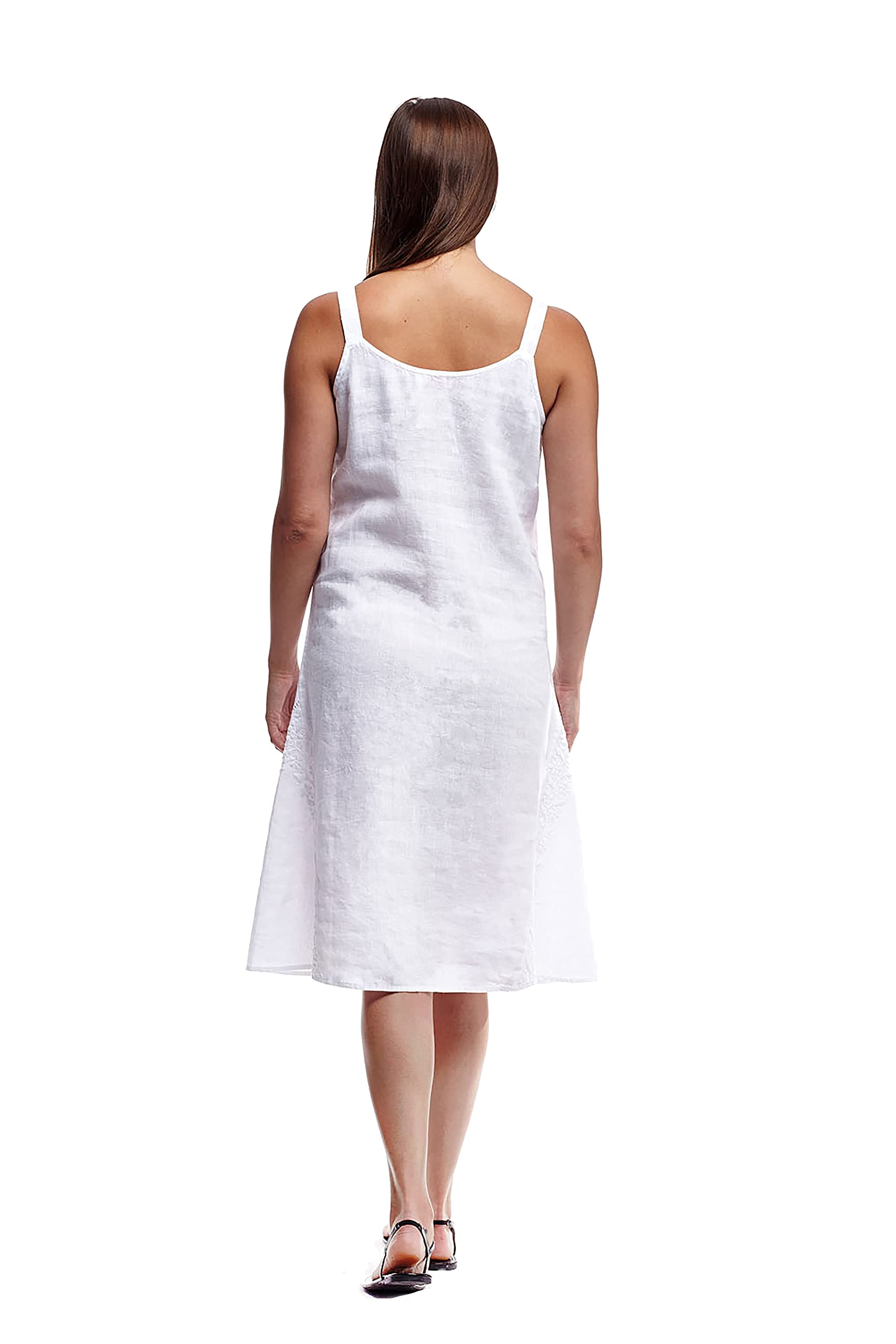 LA CERA Women's Linen Dress - Breathable Summer Casual Maxi Dress with Pockets | Perfect for Beach, Vacation & Everyday Wear