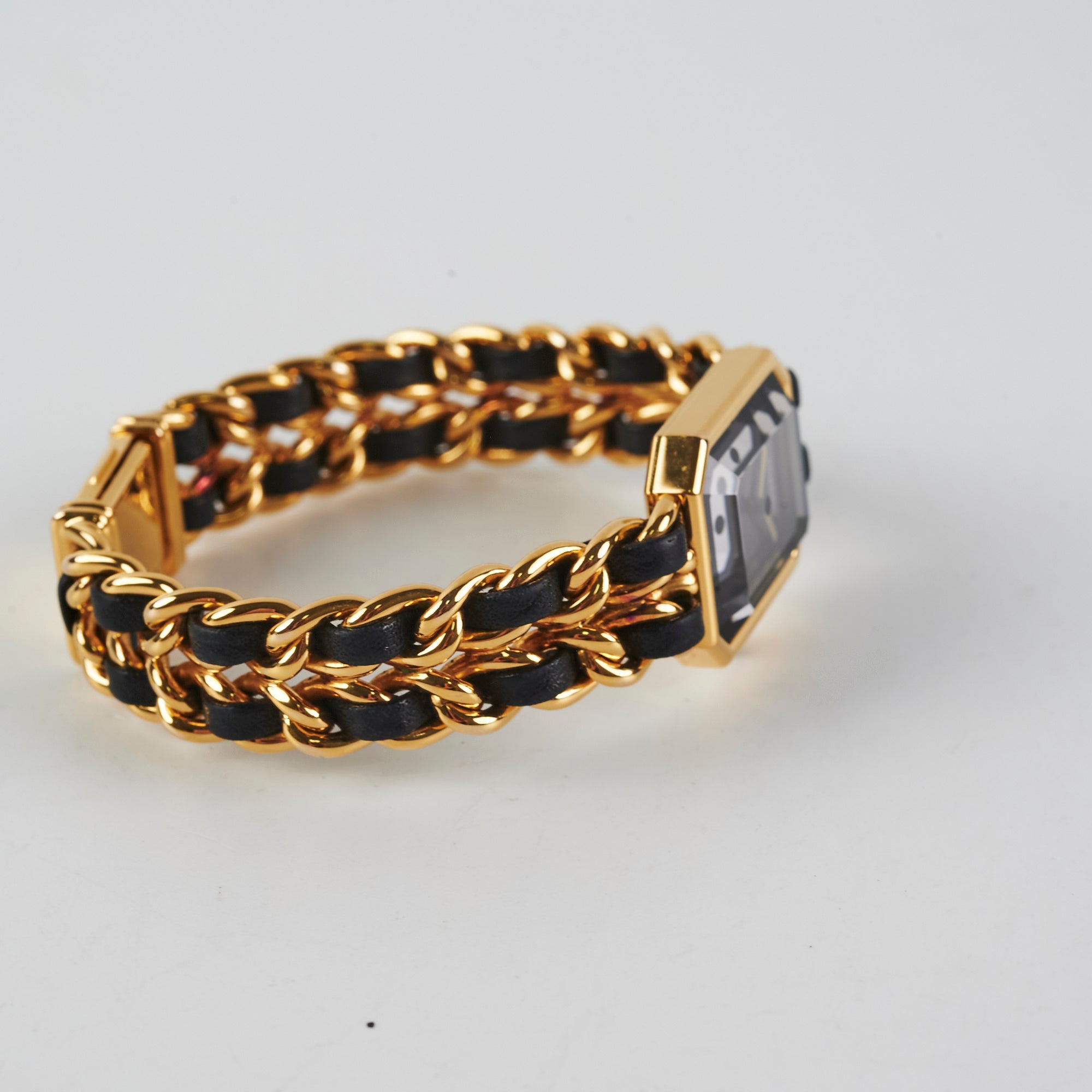 Chanel Premier Large Black Gold Luxury Watch for Women - Elegant Dress & Formal Occasions