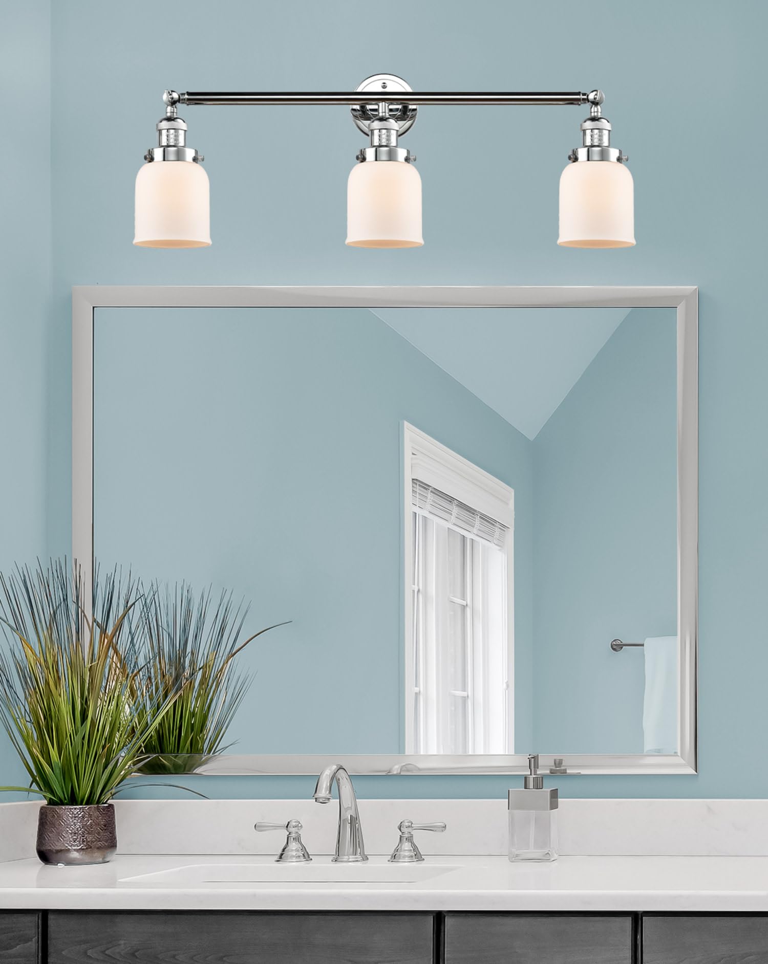 Innovations 205-OB-S-G52 3-Light Adjustable Bathroom Vanity Light Fixture in Oil Rubbed Bronze - Perfect for Modern Bathroom, Powder Room & Spa Decor