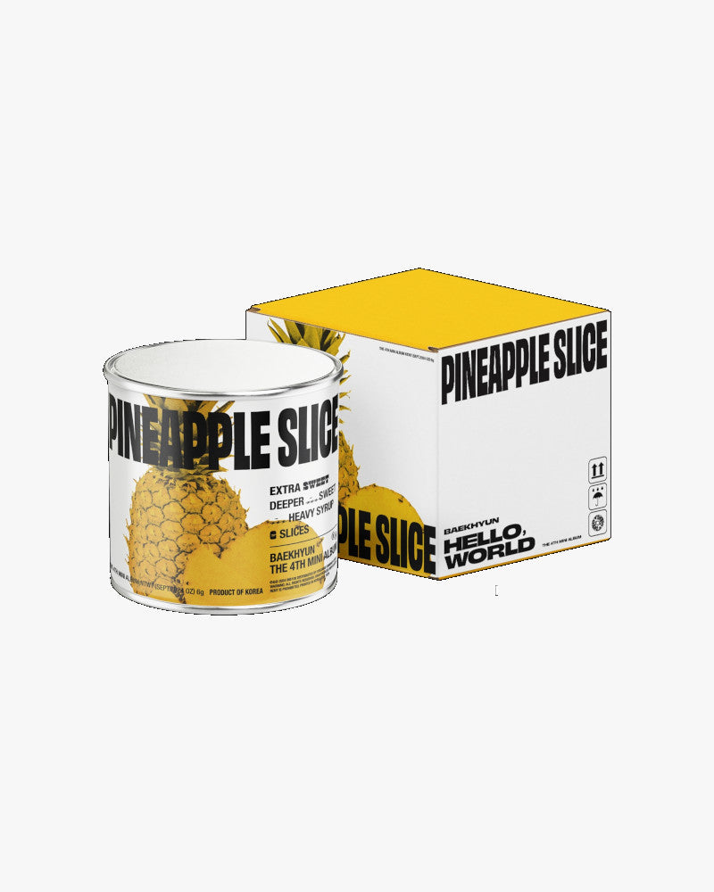 BAEKHYUN (EXO) 4th Mini Album [Hello, World] Pineapple Version - K-Pop Collectible for Fans, Home Decor & Gift Idea