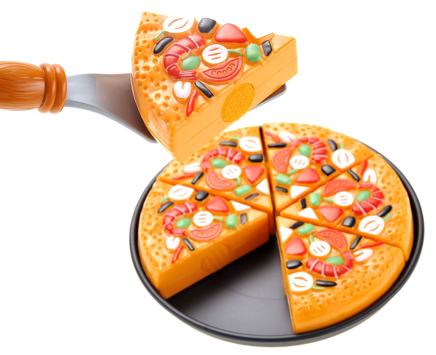 **Pretend Play Pizza Toy Set - Cutting Play Food for Toddlers & Kids, Educational Kitchen Toy for Ages 3+ - Perfect for Role-Playing, Cooking Games & Early Learning**