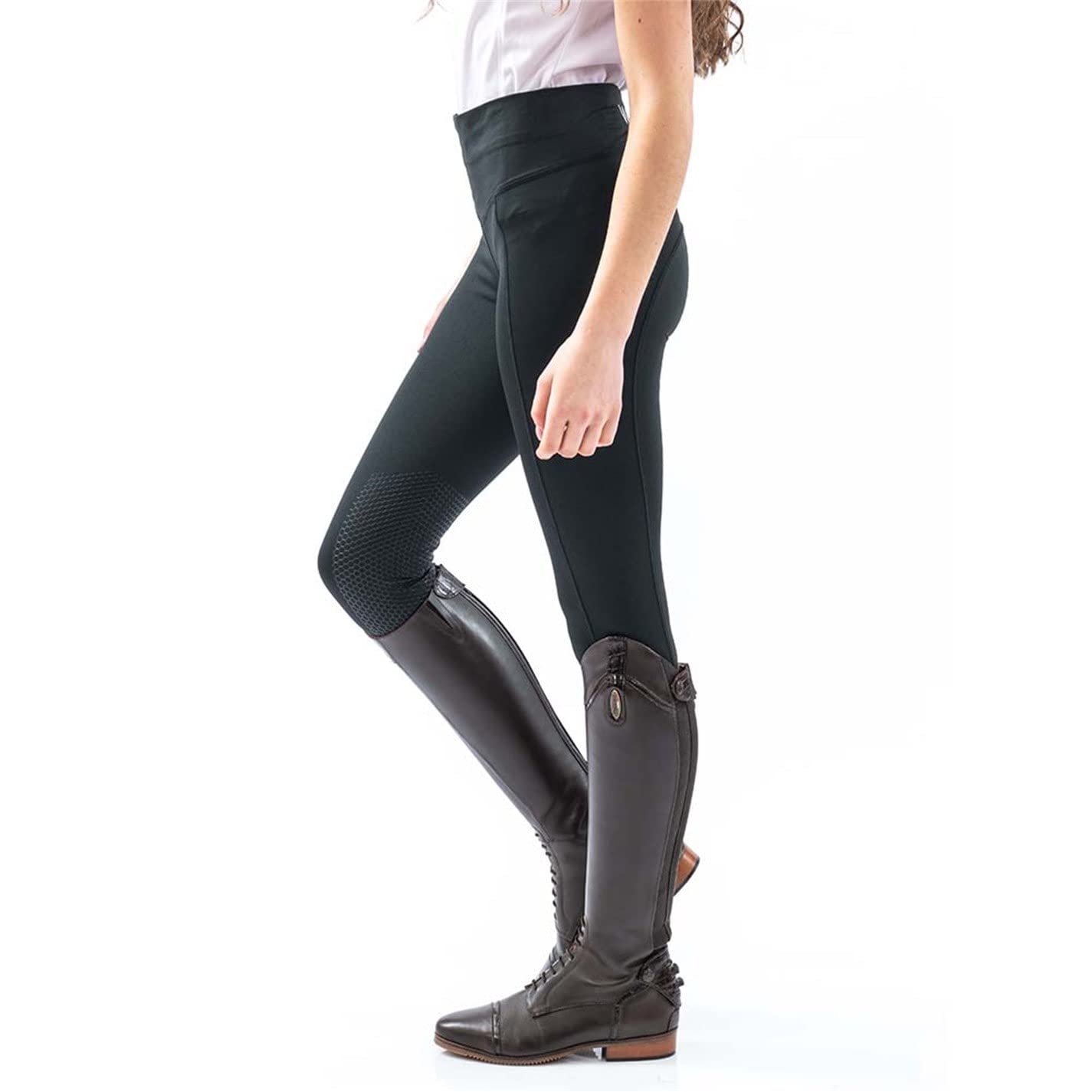 John Whitaker Pellon Women's Riding Tights - Equestrian Breeches for Horseback Riding, Training & Competition - Comfortable Stretch Fabric for English & Western Riding
