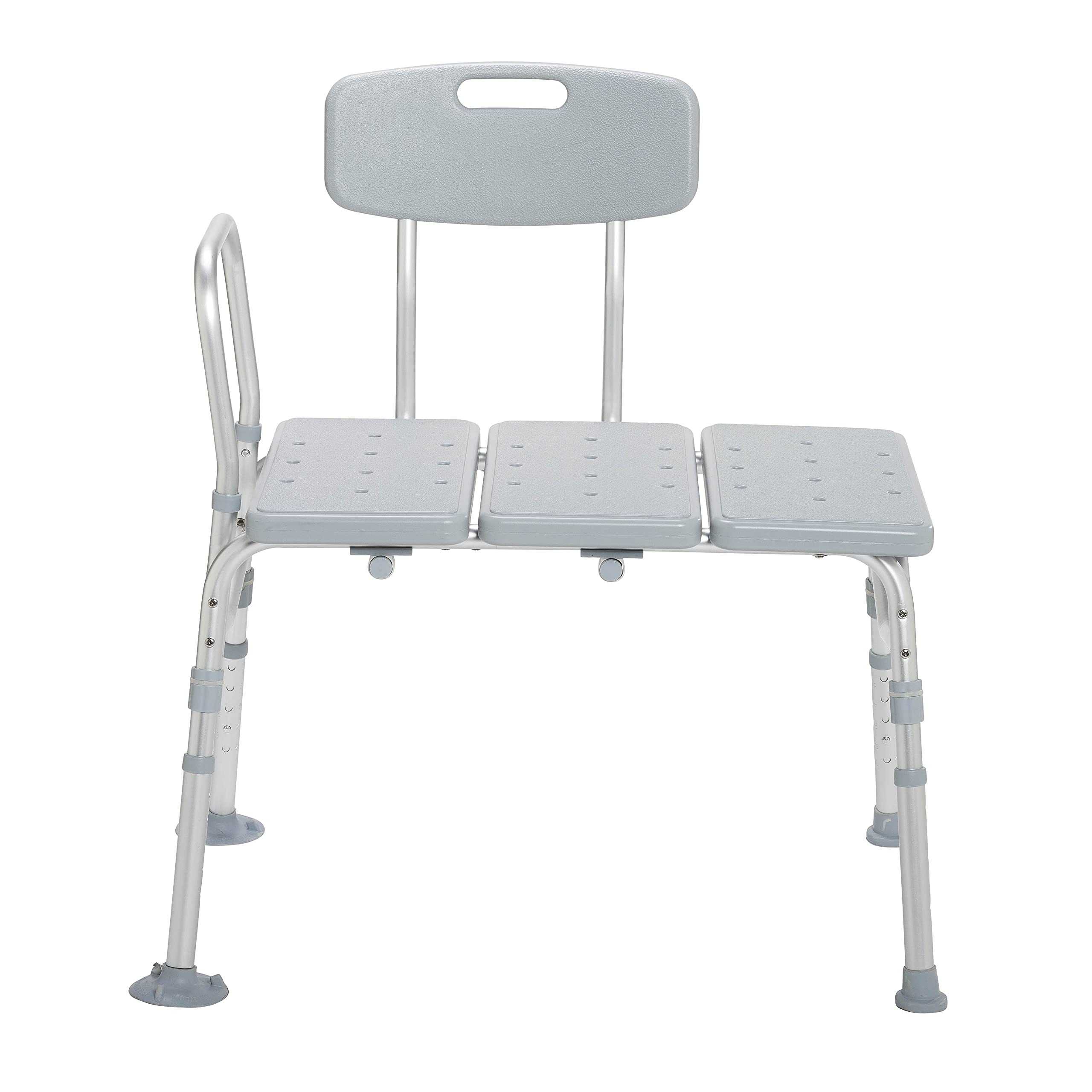 Drive Medical Plastic Transfer Bench - Shower and Bath Safety Seat with Adjustable Legs for Elderly & Disabled - Ideal for Home, Hospital, and Mobility Assistance