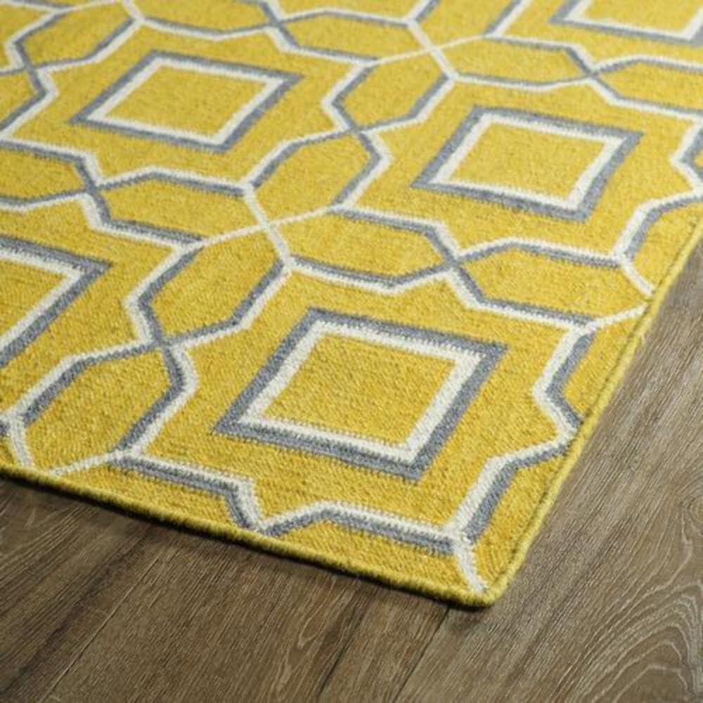 Kaleen Rugs Glam Runner Rug - Yellow 2'6