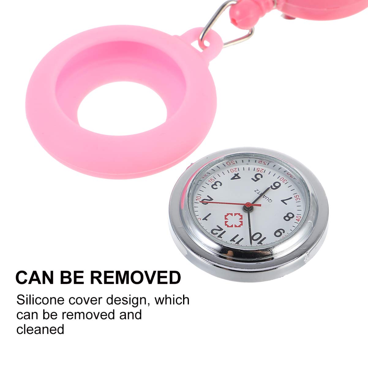 Stylish Nurse Pocket Watch with Clip - Quartz Movement, Unisex Design for Students & Professionals - Perfect for Clinical Shifts, School, and Formal Events