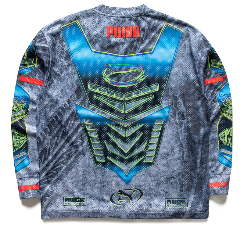 ASAP Rocky x Puma Moto Armor Long Sleeve T-Shirt - White | Men's Streetwear Fashion | Perfect for Concerts, Urban Outfits & Casual Wear