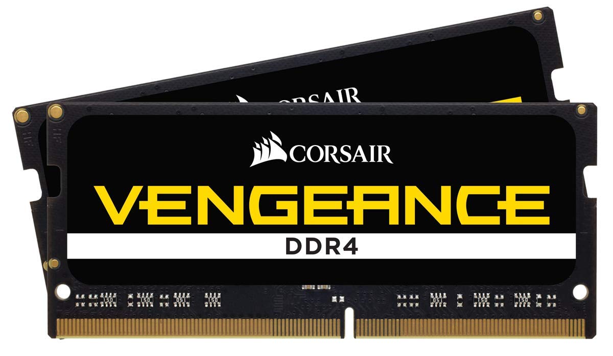 Corsair Vengeance 64GB (2x32GB) DDR4 2933MHz SODIMM Laptop Memory Kit - C19 Latency, Black | High-Performance RAM for Gaming Laptops, Workstations & Content Creation