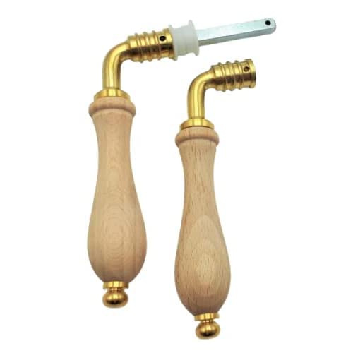 Premium Double Pear Wooden Easel with Solid Brass Hardware - 7x100 Inches, Adjustable for 1 or 2 Canvases - Perfect for Artists & Art Studios - Pin Fixation System for Stable Painting
