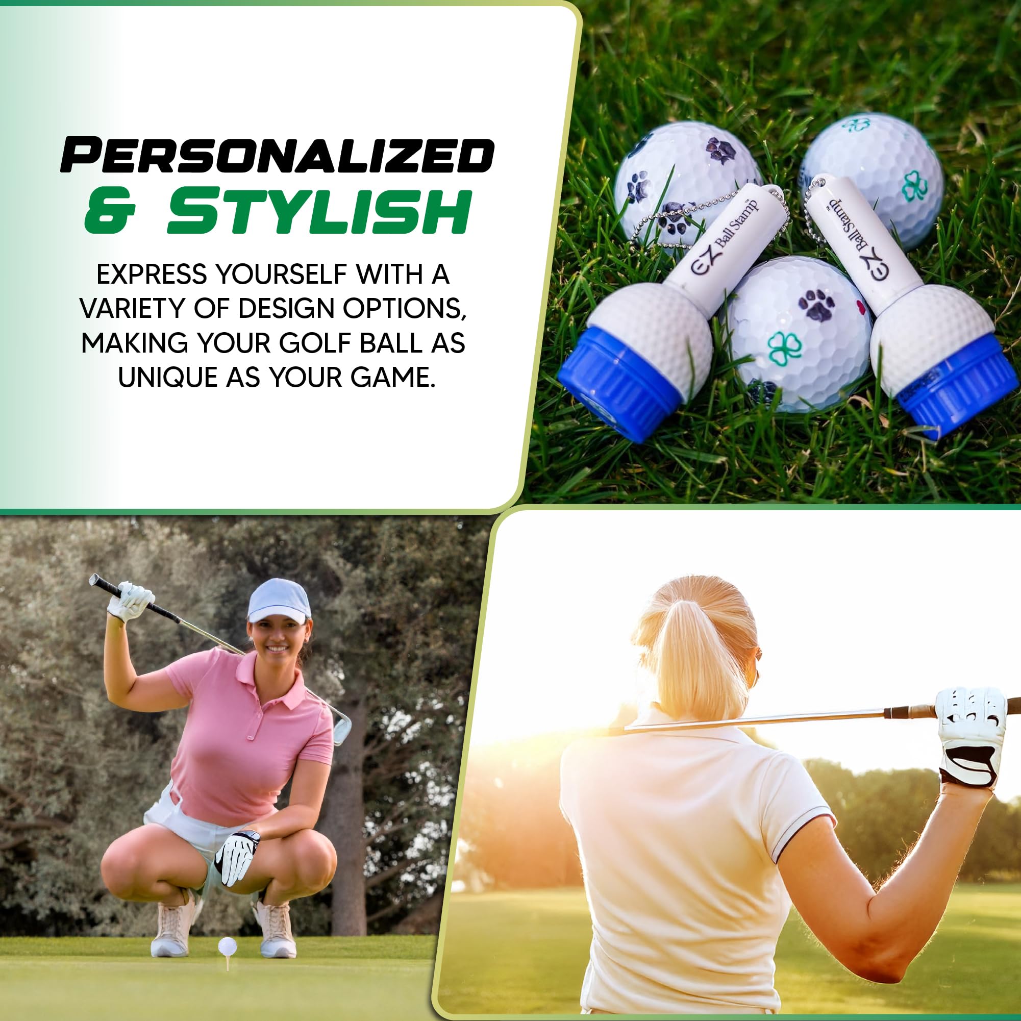 EZBallStamp Golf Ball Stamp - Red Butterfly Design for Personalizing Golf Balls | Perfect for Golf Tournaments, Gifts & Practice Sessions