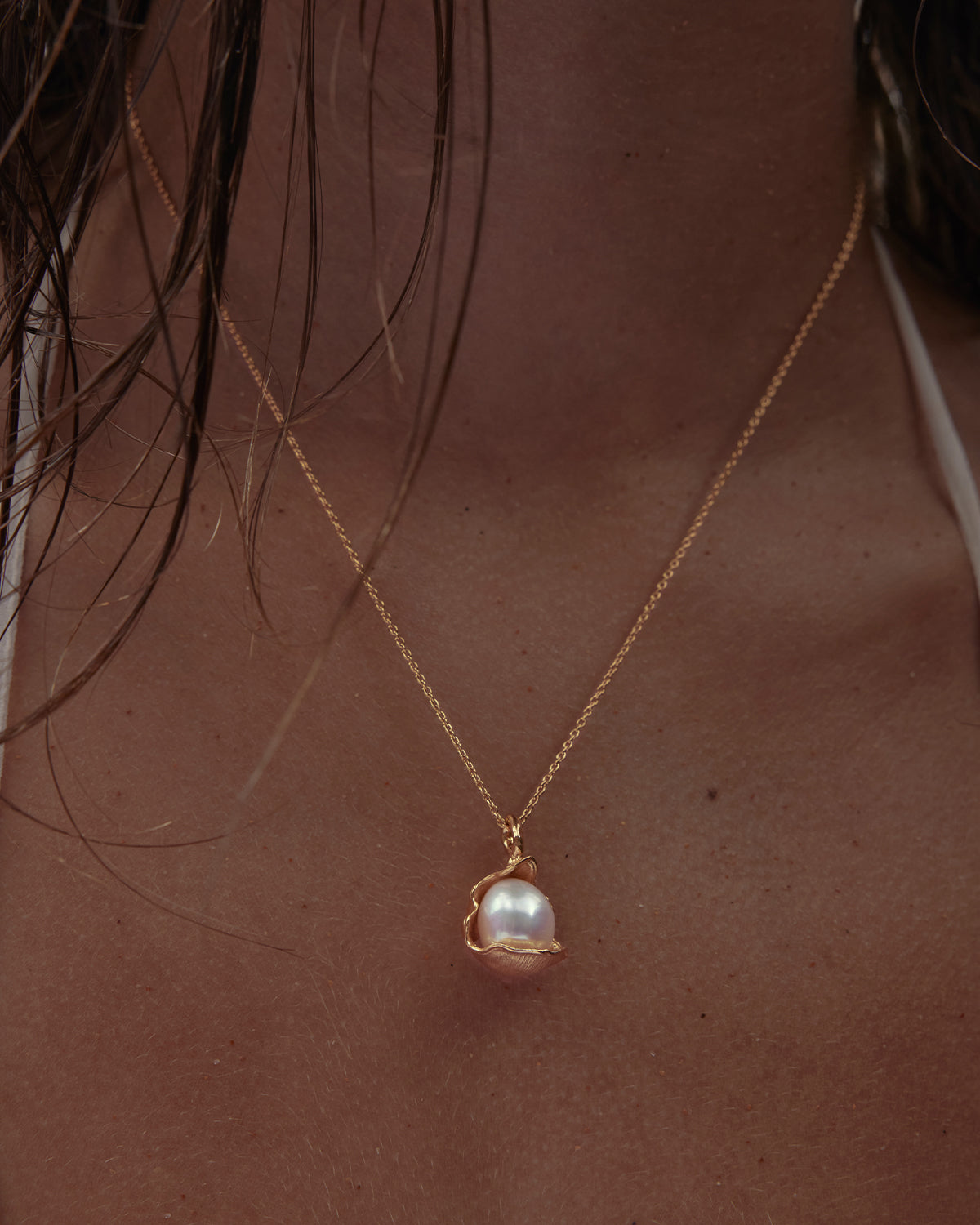 18K Gold Vermeil Pearl Necklace - Elegant Dream Pearl Jewelry for Women | Perfect for Weddings, Parties & Special Occasions