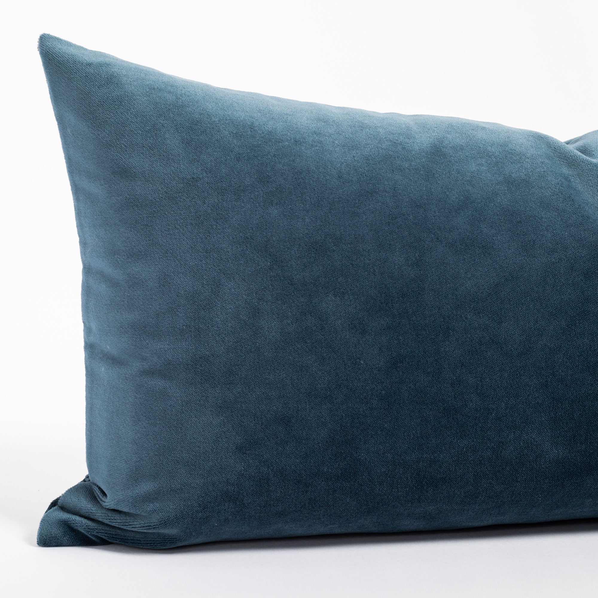 Mason Velvet 12x24 Lumbar Pillow - Soft Blue Decorative Cushion for Sofa, Bed & Living Room - Lakeland Blue Home Decor Throw Pillow