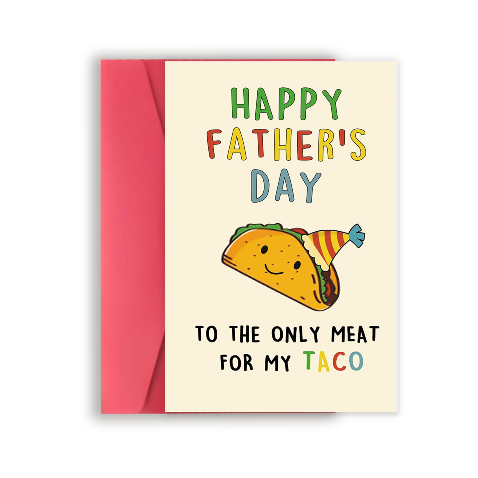 Funny Taco Father's Day Card - Romantic Gift for Dad & Husband - Perfect for BBQ Parties