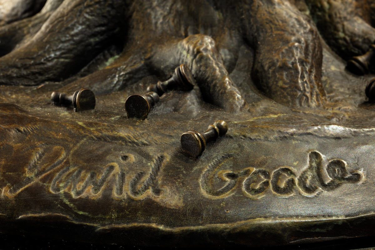 Premium Bronze Chess Game Sculpture - Large Edition - Perfect for Home Decor, Office Display & Gift for Chess Lovers