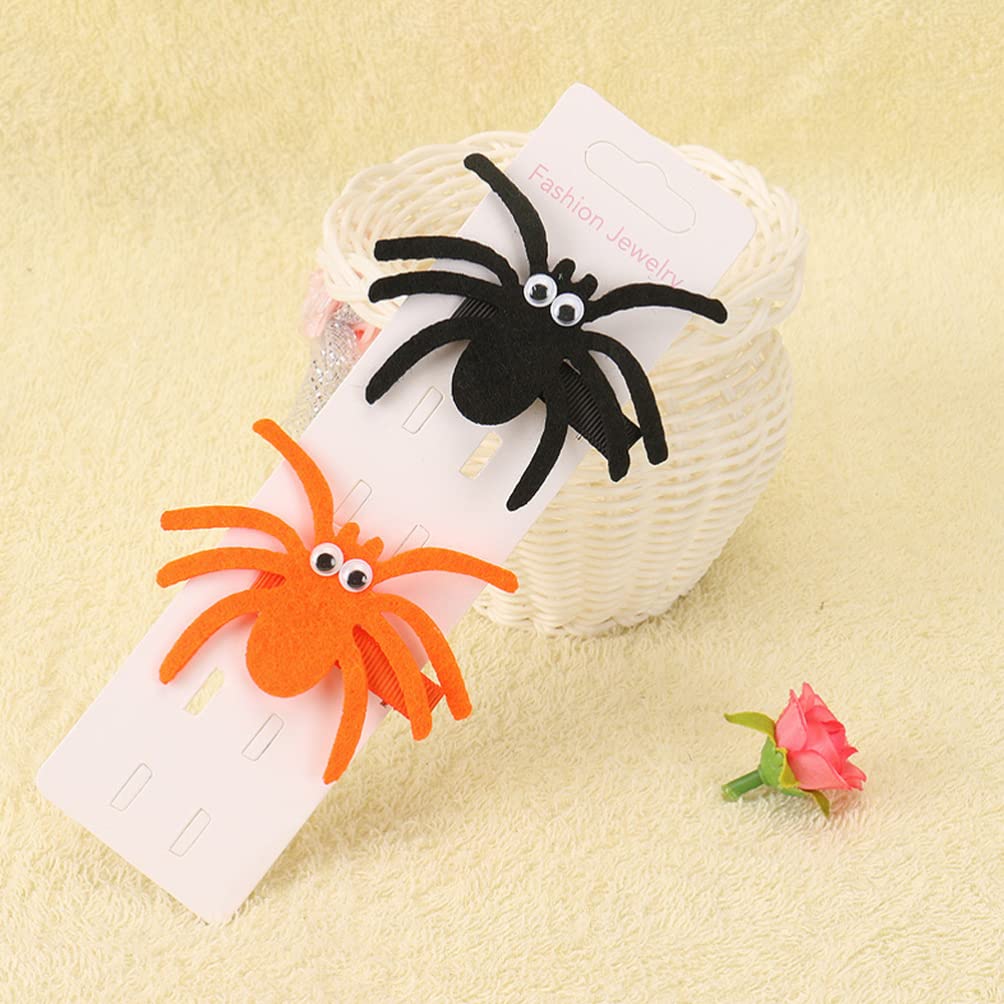 Halloween Spider Hair Clips for Women & Girls - 6 Pack Black Spider Design Hair Barrettes, Hair Accessories for Costume, Party & Photo Props - Perfect for Halloween, Cosplay & Themed Events