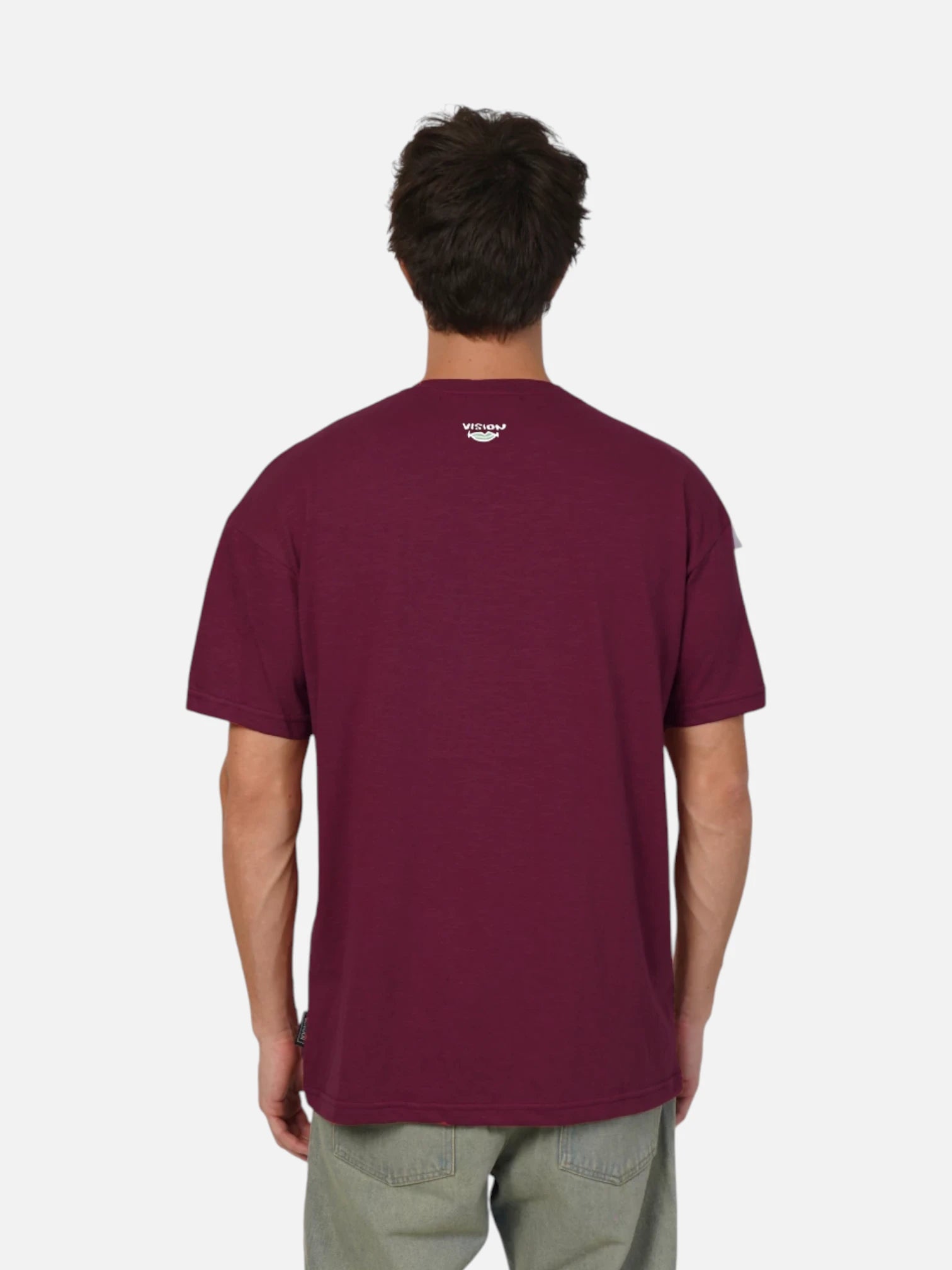 Double Sided Burgundy T-Shirt for Men & Women - Soft Cotton Blend, Comfort Fit - Perfect for Casual Wear, Gym, and Everyday Outfits