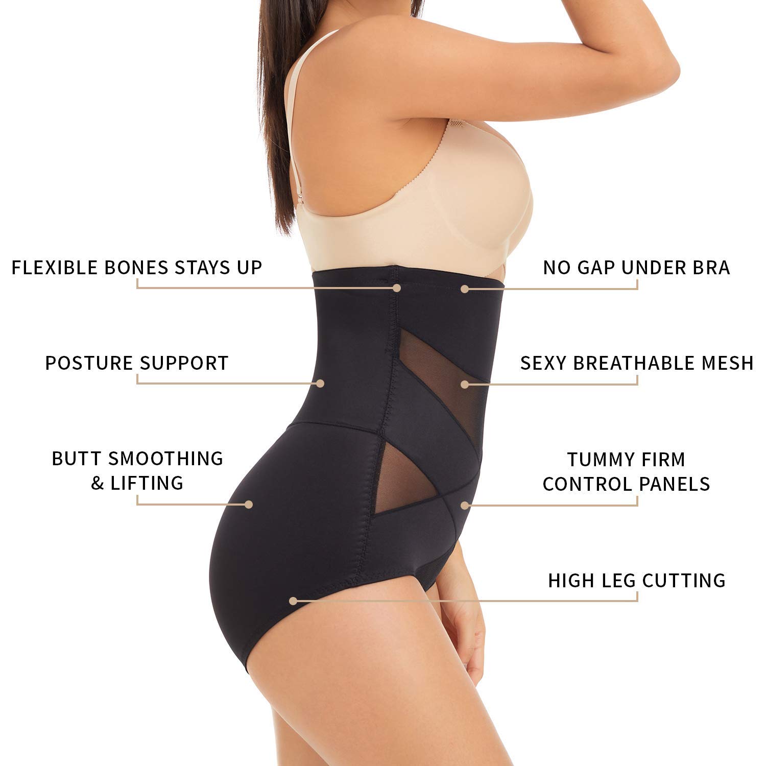 MOVWIN Women's Tummy Control Shapewear - High Waist Body Shaper for Slimming & Postpartum Recovery | Perfect for Daily Wear, Workouts & Special Occasions