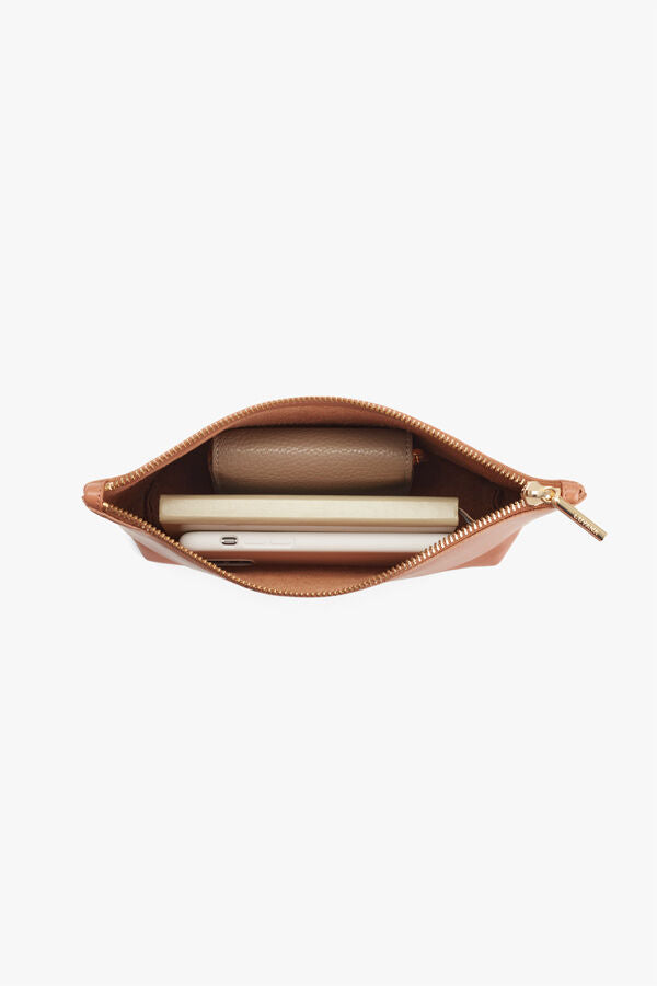 Premium Small Leather Zipper Pouch for Women & Men - Slim Wallet Organizer for Cash, Cards & Coins - Perfect for Travel, Office & Everyday Use