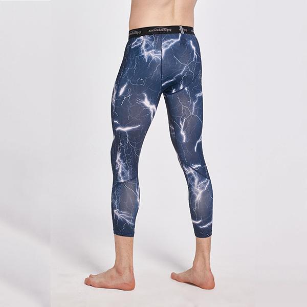 Men's & Youth Boys' Compression 3/4 Tights - Athletic Performance & Workout Leggings for Running, Gym, Basketball & Sports Training