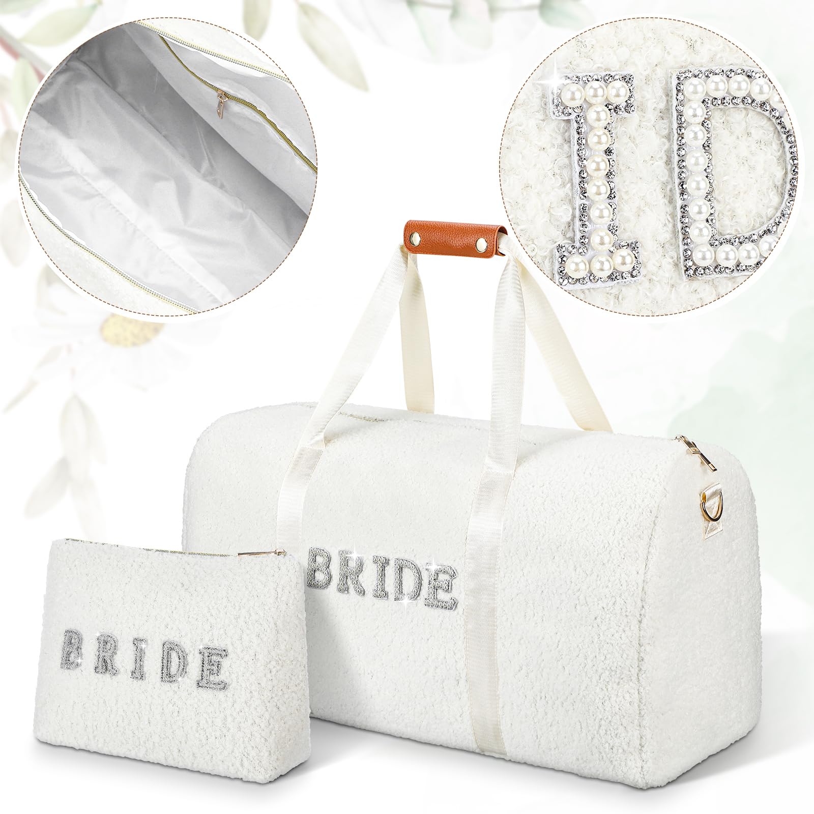 Stylish Women's Weekender Bag - Wedding Travel Duffel & Makeup Overnight Shoulder Bag for Brides | Perfect for Honeymoon, Bachelorette Parties & Weekend Getaways