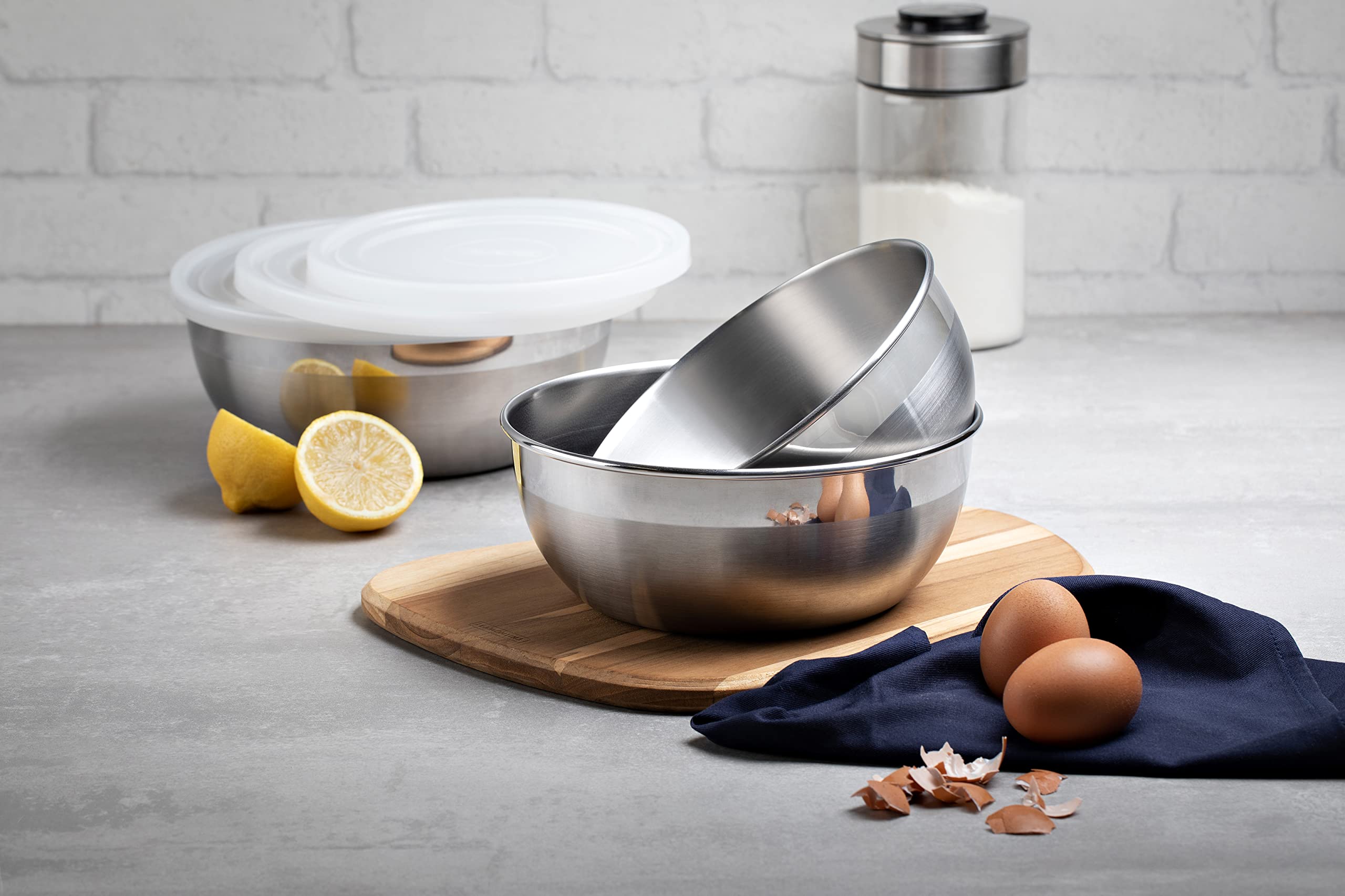 Tramontina 14cm Stainless Steel Food Storage Bowl with Lid - 0.80L Capacity, Airtight & Dishwasher Safe - Perfect for Meal Prep, Leftovers & Kitchen Organization