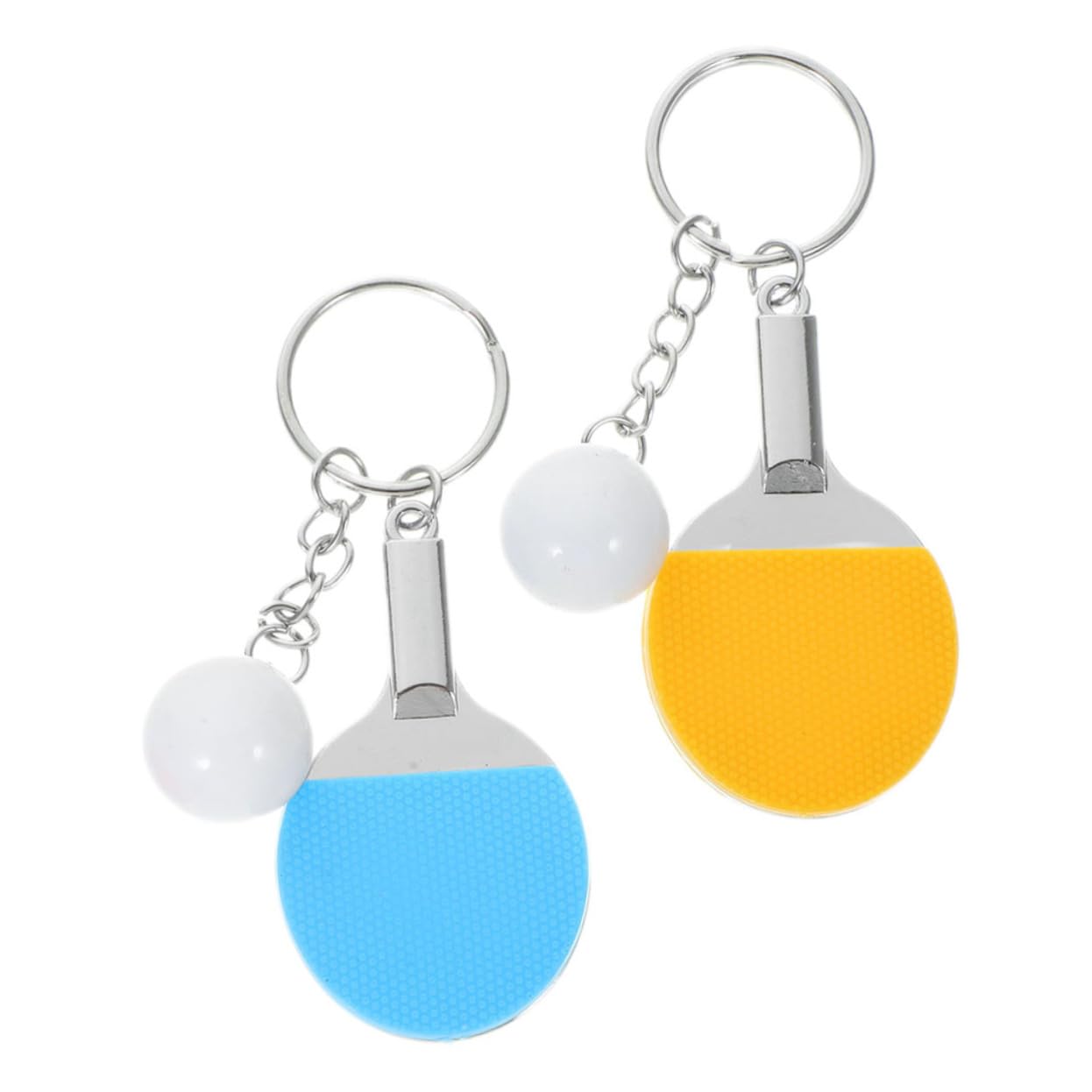 TOGEVAL Sports Elements Table Tennis Keychains Set - Bulk Decorative Player Keychains for Fans, Gifts, and Sports Enthusiasts