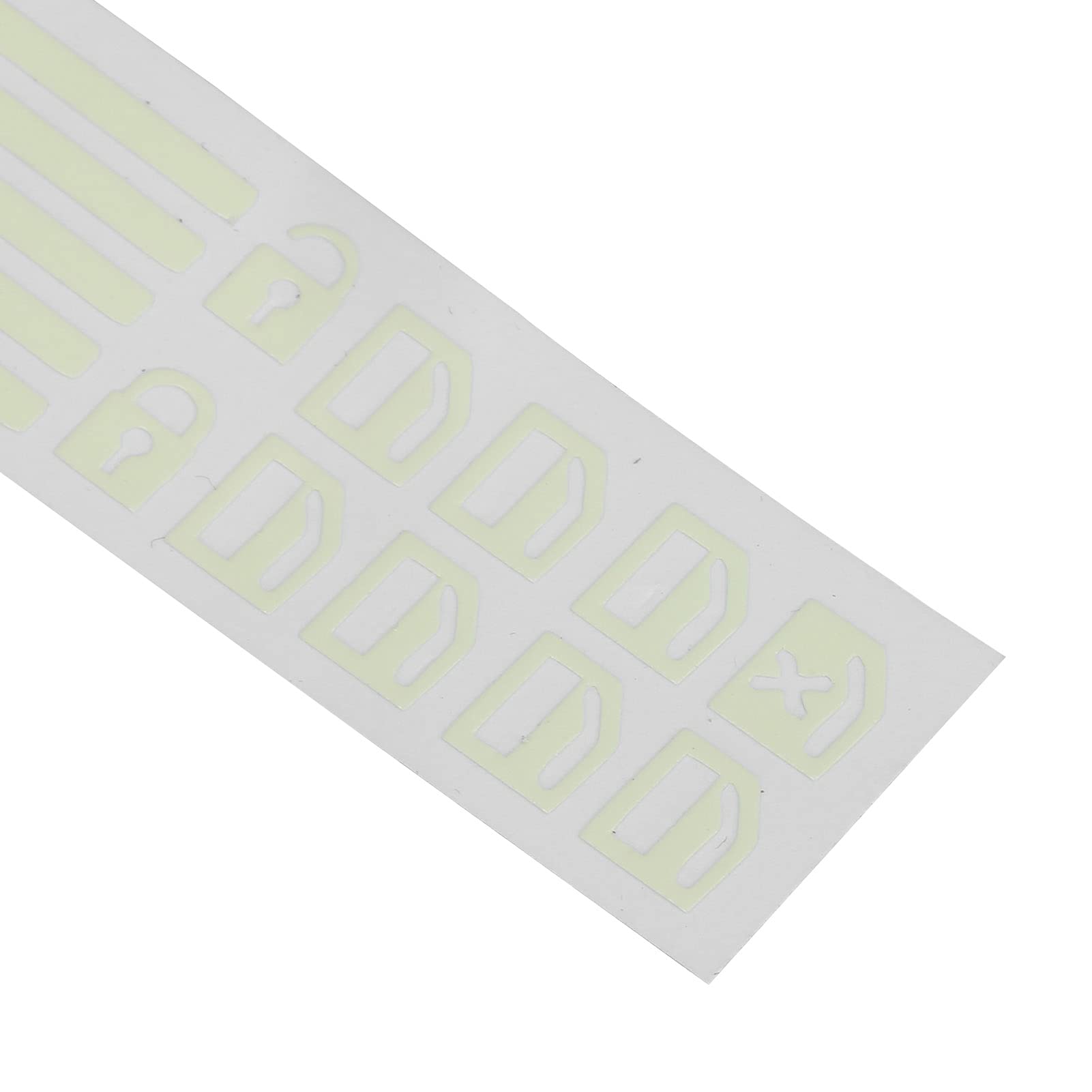 Glow in the Dark Car Window Switch Stickers - Universal Fluorescent Green Door Lock & Button Decals for Enhanced Night Visibility - Perfect for Night Driving, Car Interior Customization, and Safe Vehicle Operation