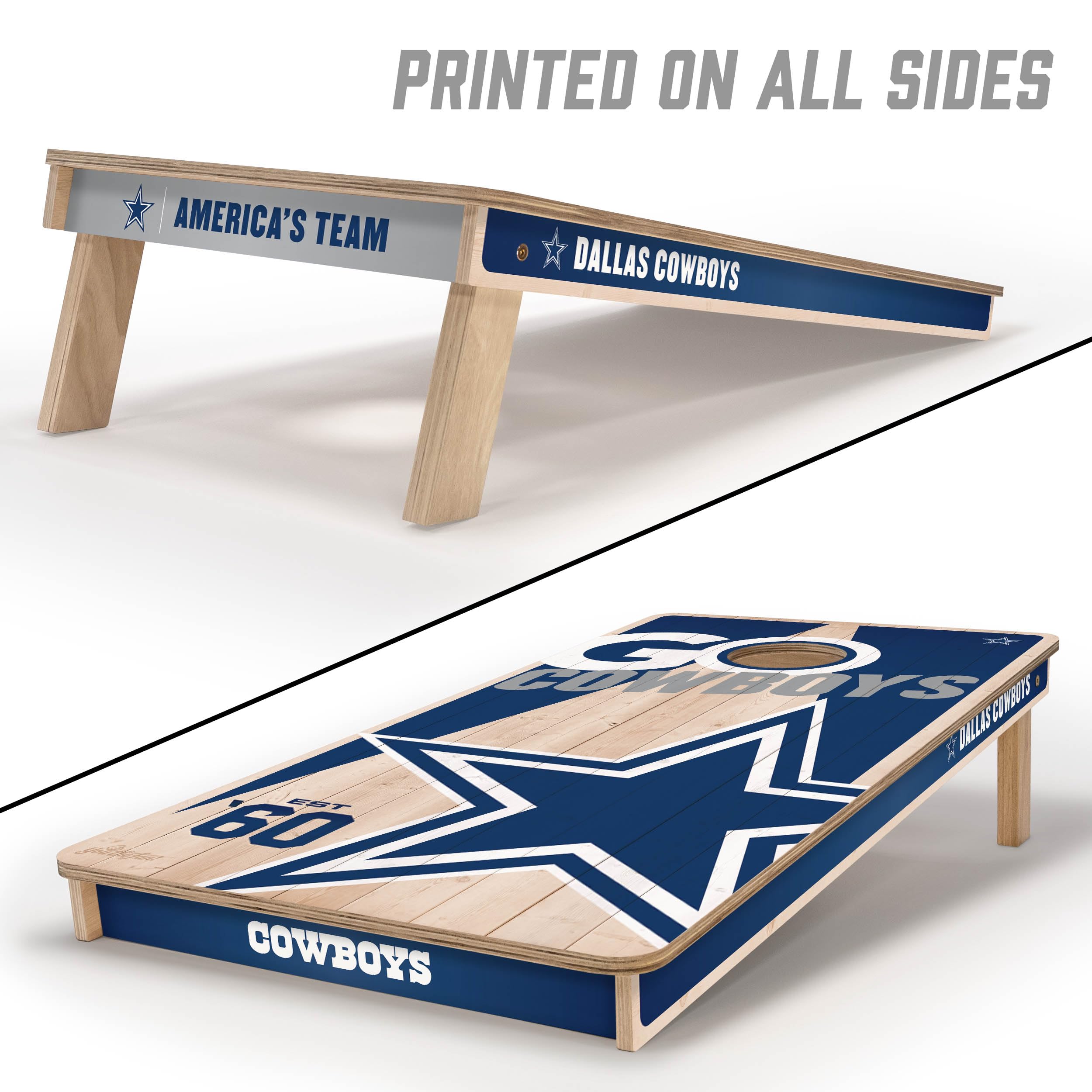 YouTheFan NFL 2' x 4' Professional Wood Cornhole Game Set with Team Logo Bags - Perfect for Tailgating, Backyard Parties, and Outdoor Sports Events