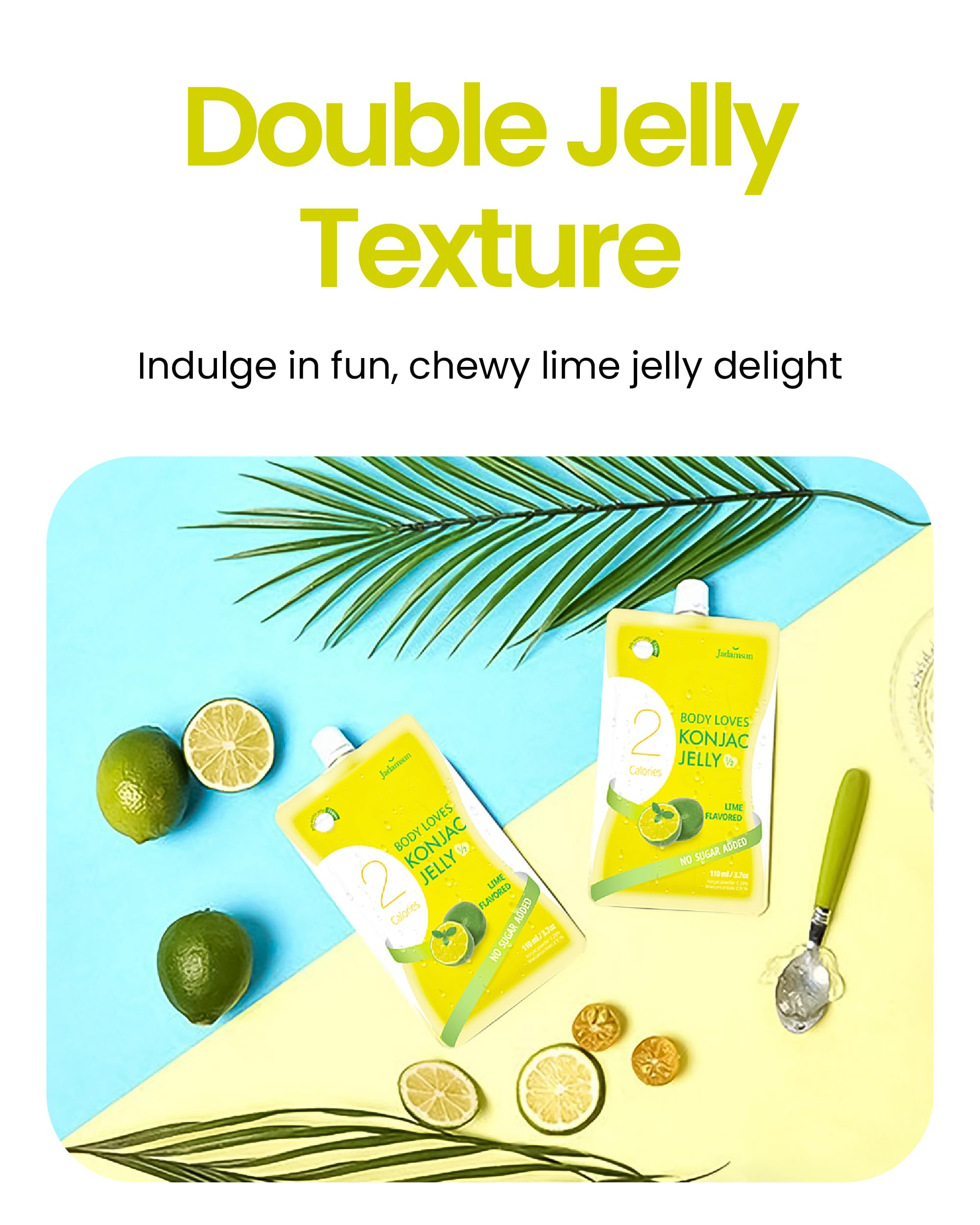 Healthy Konjac Jelly Pouches - Sugar-Free, Low Calorie Snacks for Fitness & Diet