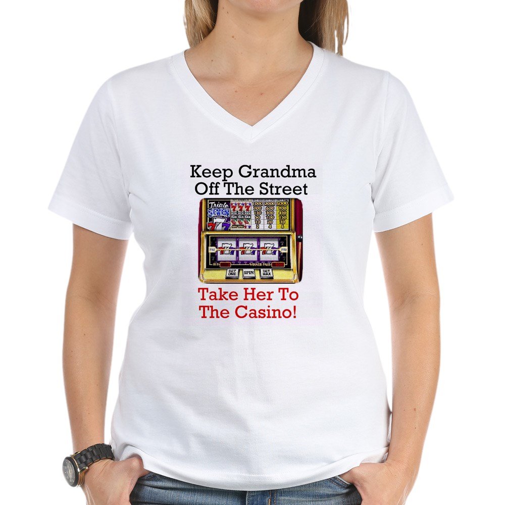 Women's Cotton V-Neck T-Shirt by CafePress - Soft & Comfortable Casual Tee for Everyday Wear, Workouts, and Weekend Outings