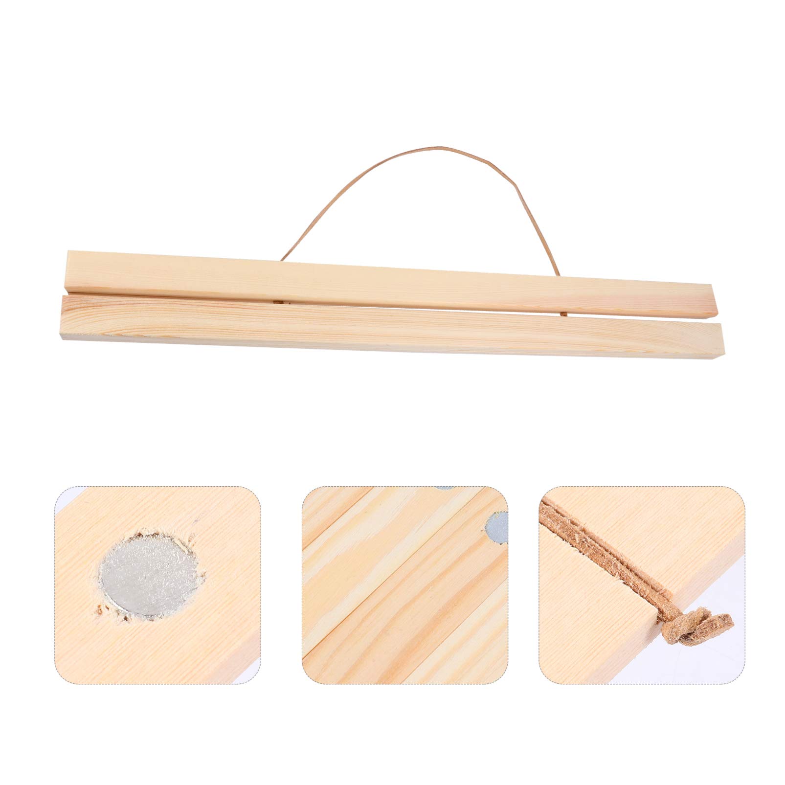 Magnetic Wood Poster Frames - Modern Picture Hangers for Posters, Prints & Canvas Art | Easy Hanging Wall Decor for Home, Office & Front Door | Yellow Wooden Frame for Maps & Artwork Display